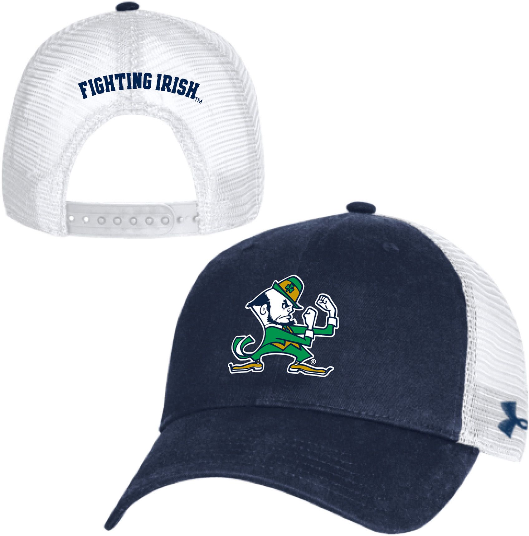 Under Armour Adult Notre Dame Fighting Irish Off The Schtop Trucker Hat