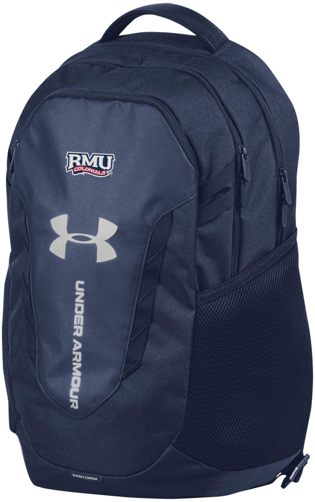 Under Armour Robert Morris Colonials Black Hustle 6.0 Backpack