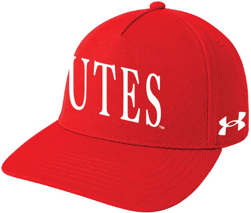 Under Armour Adult Utah Utes Red Blitzing A-Frame Adjustable Hat