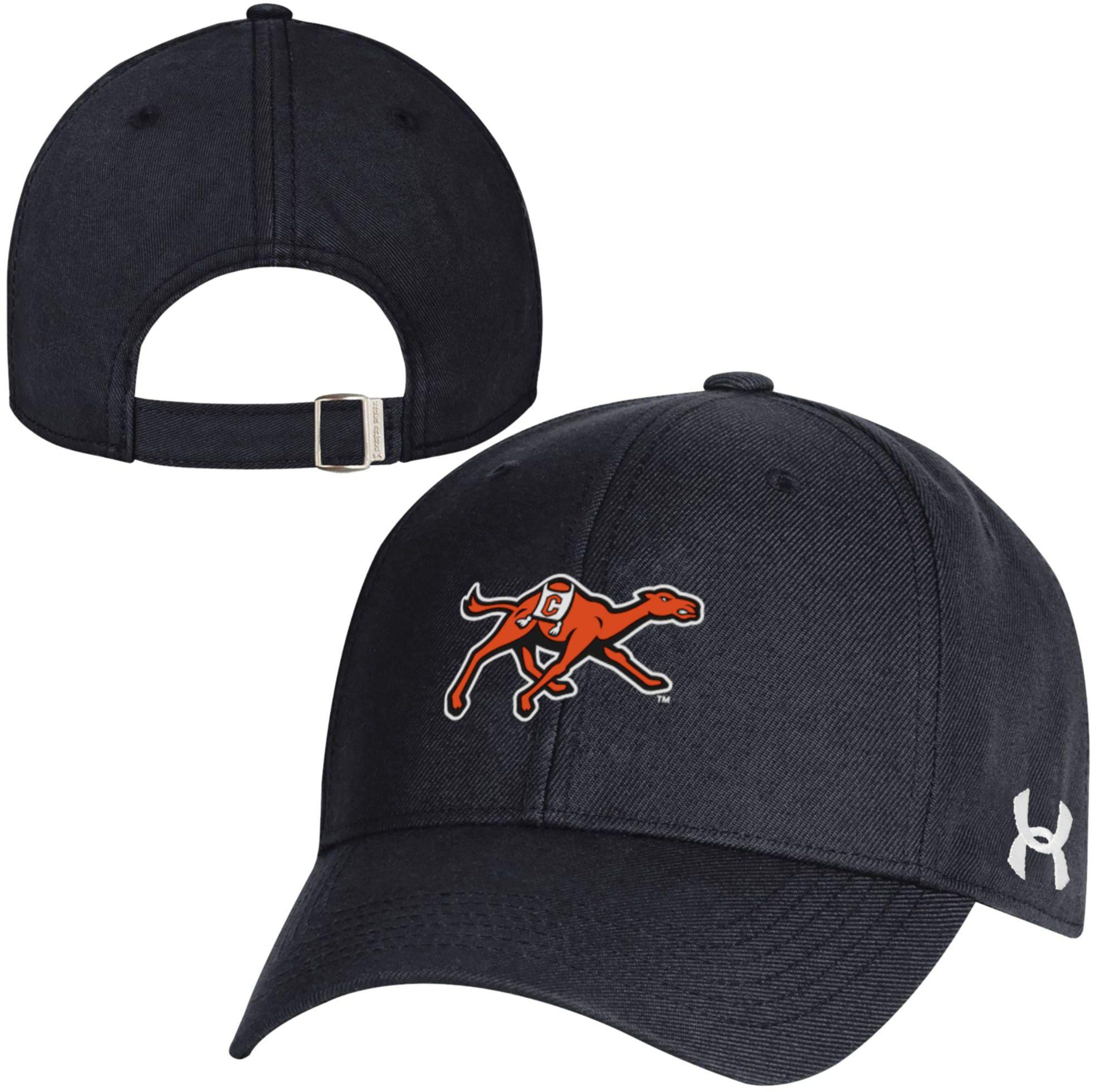 Under Armour Adult Campbell Fighting Camels Black Structured Adjustable Hat