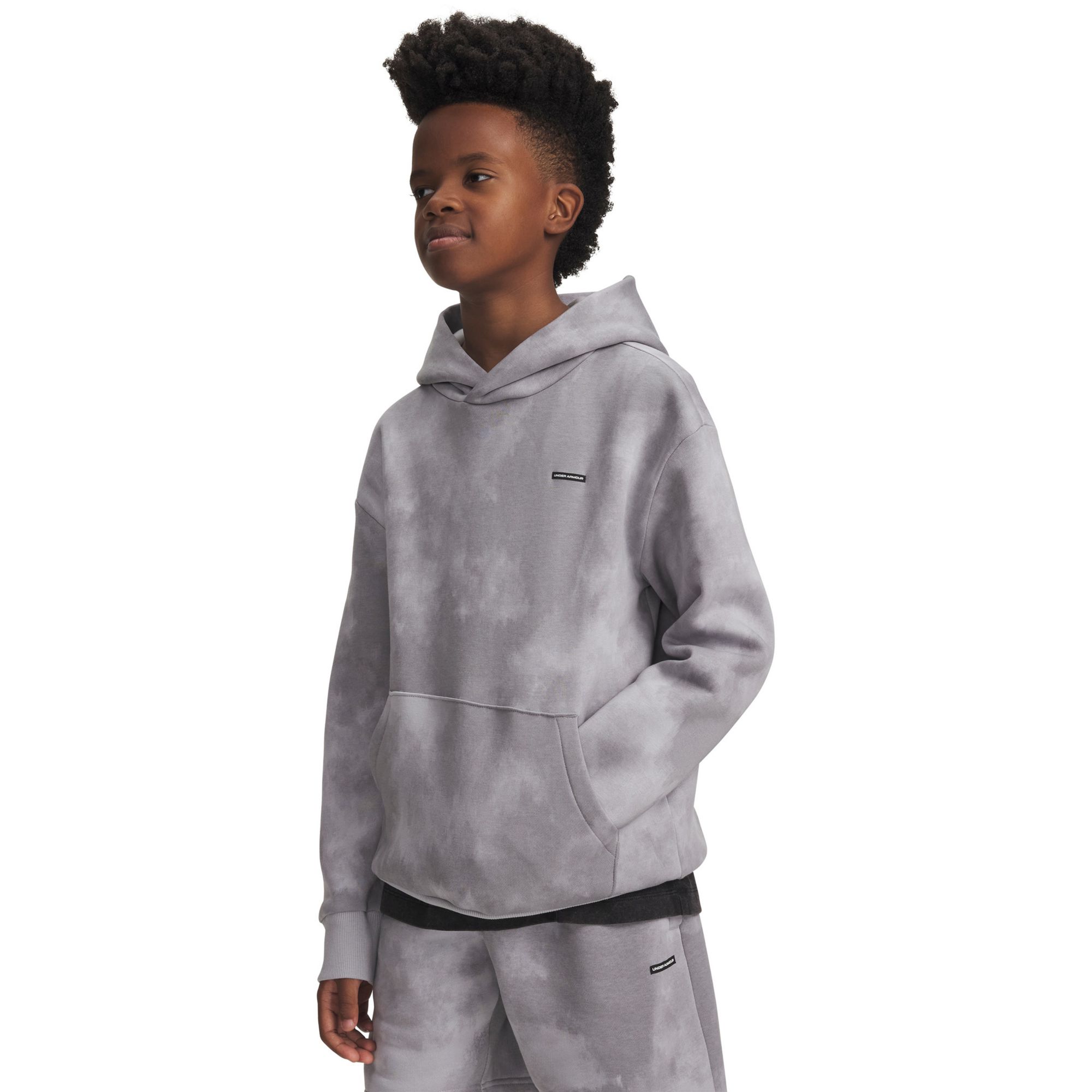 Under Armour Boys' Icon Fleece Washed Hoodie