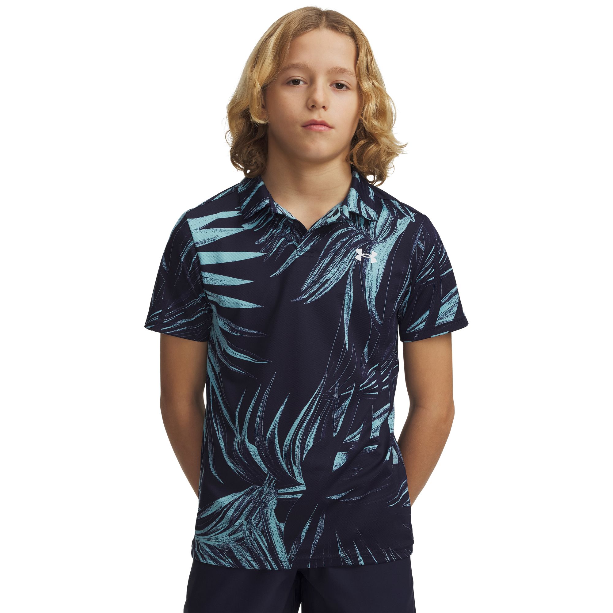 Under Armour Boys' Matchplay Printed Golf Polo