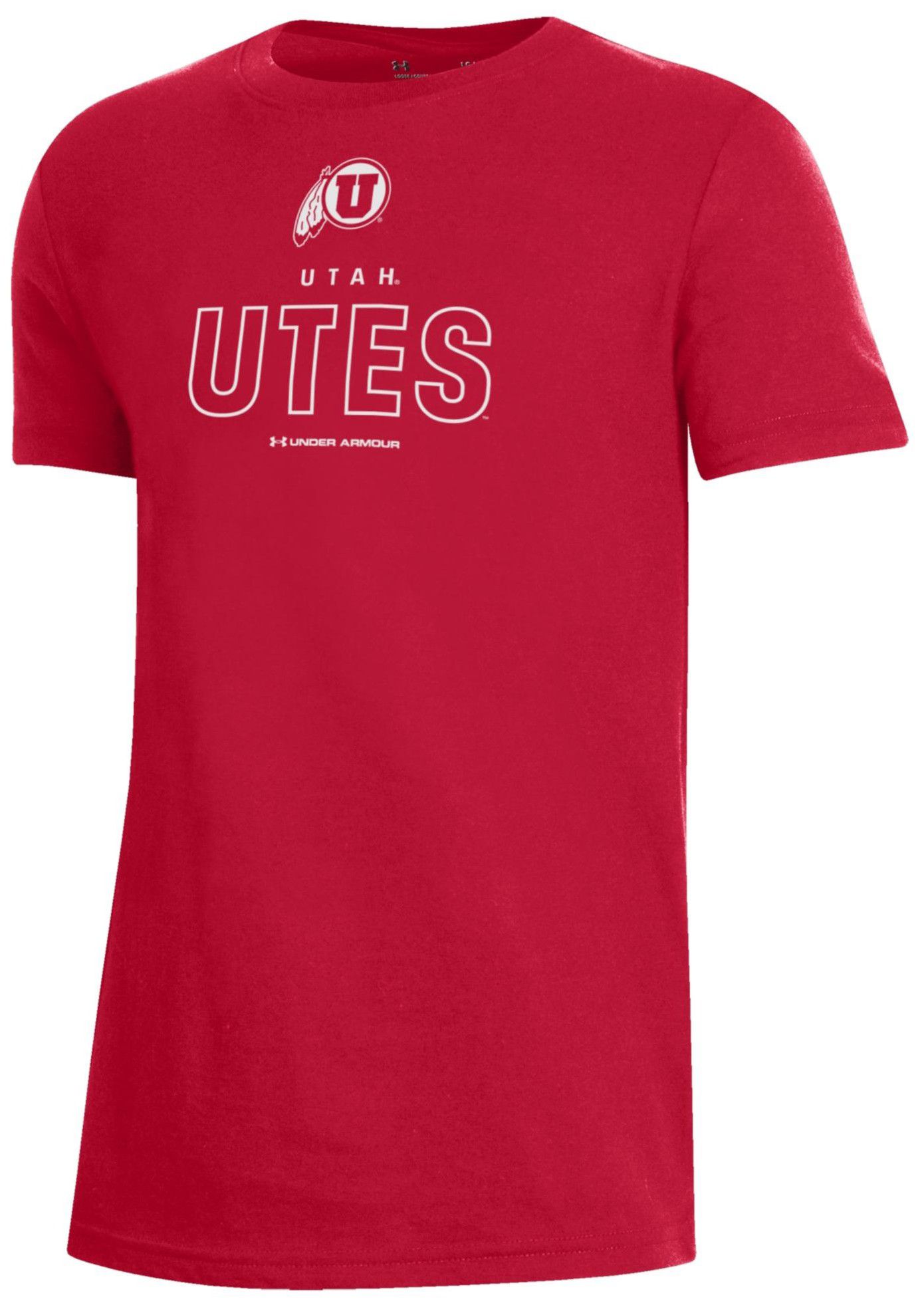 Under Armour Boys' Utah Utes Red Sideline T-Shirt