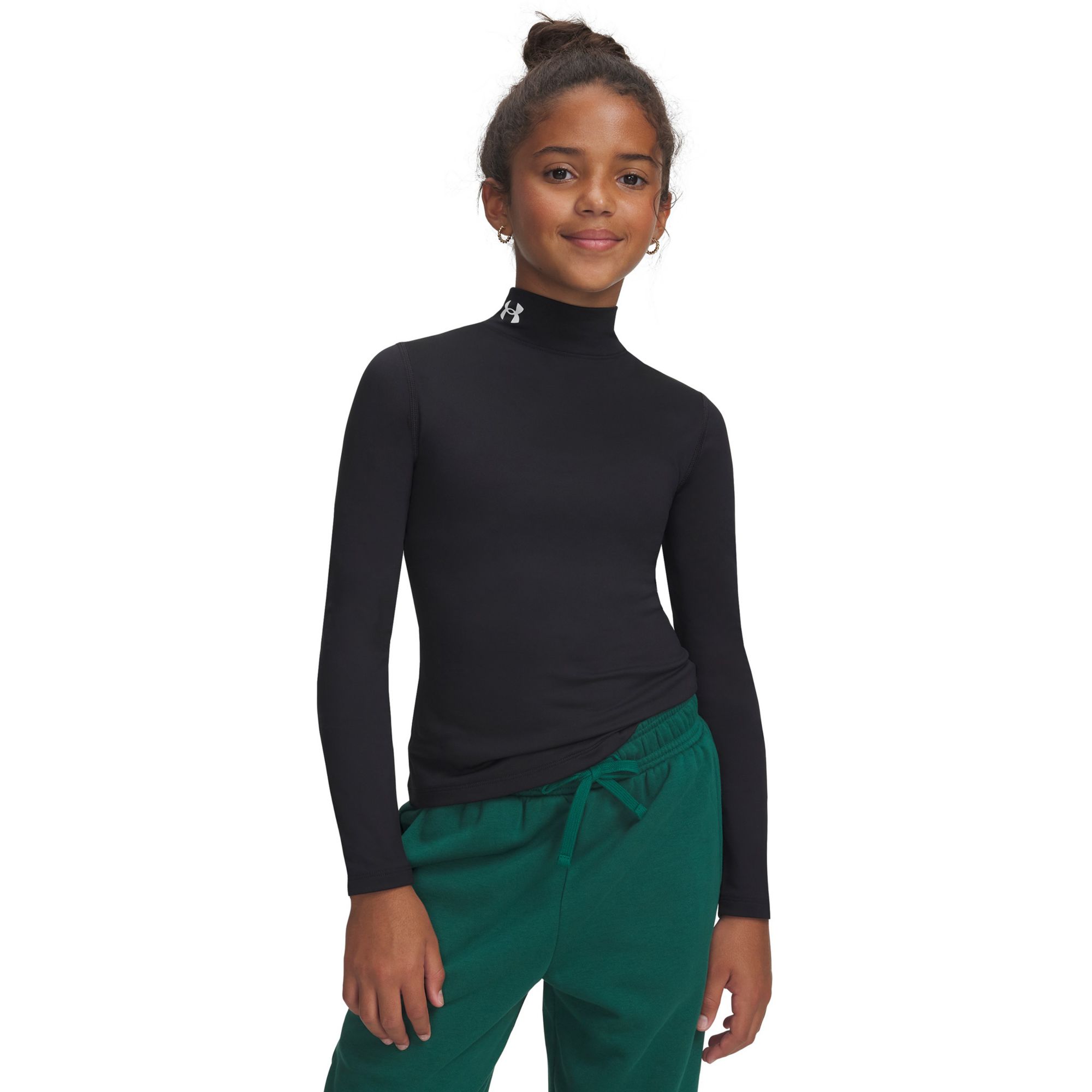 Under Armour Girls' ColdGear Mock Neck Shirt