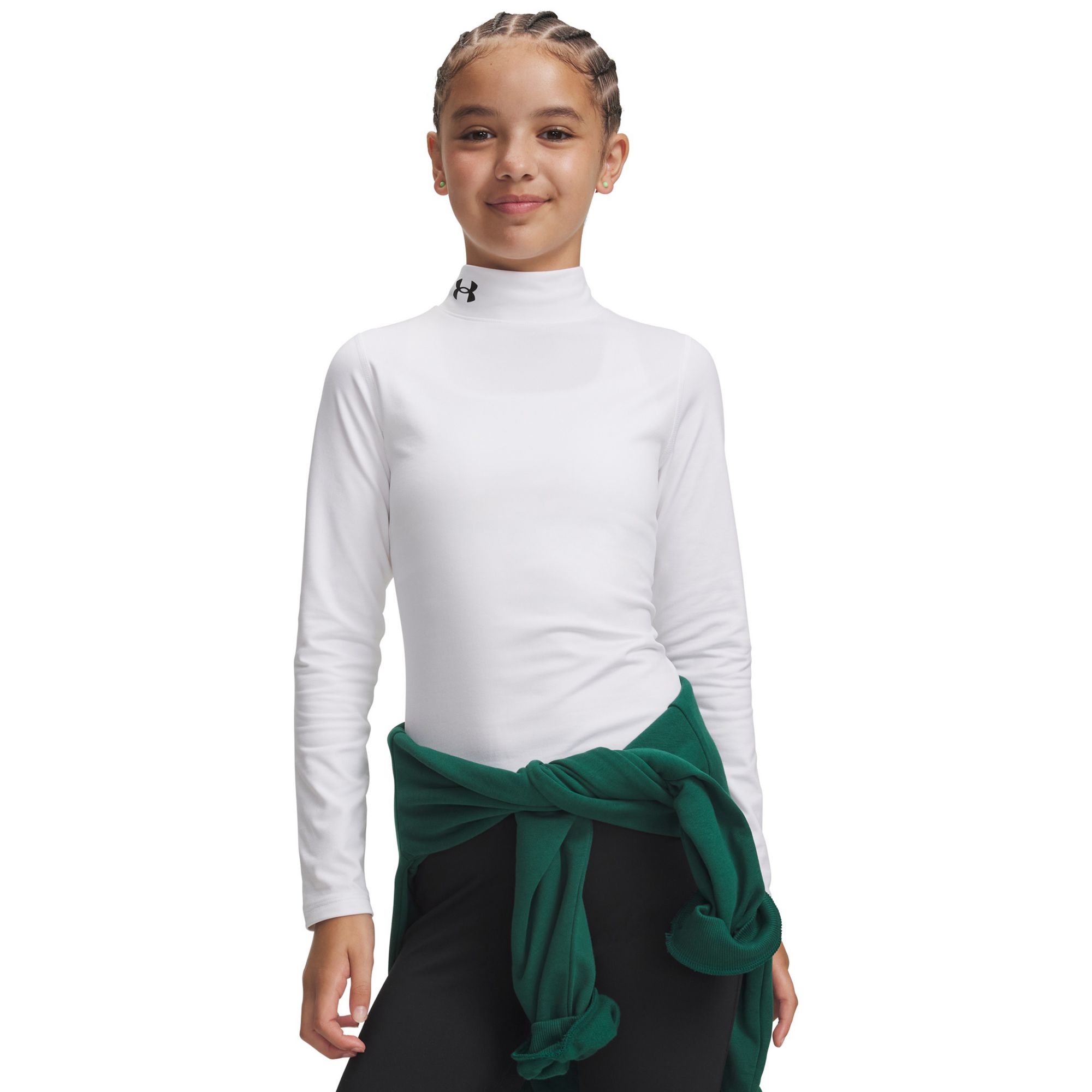 Under Armour Girls' ColdGear Mock Neck Shirt