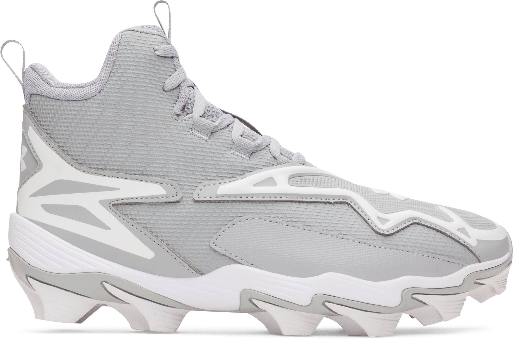 Under Armour Harper 11 RM Baseball Cleats, Size 6.5, Gray/White
