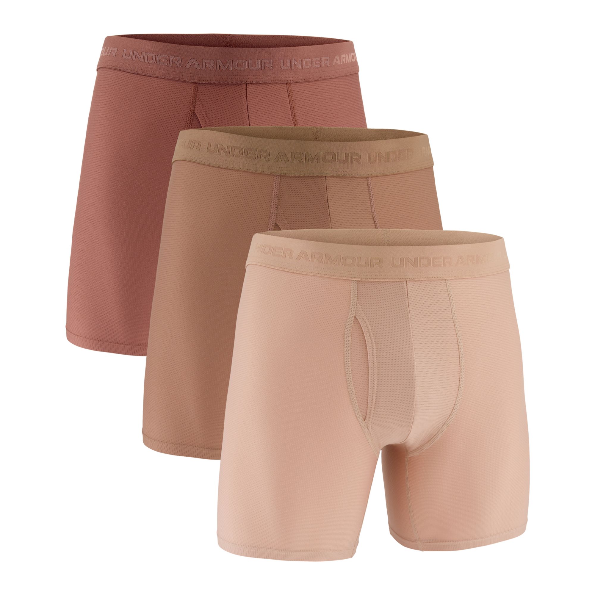 Under Armour Men's Performance Tech Mesh Boxer Briefs – 3 Pack