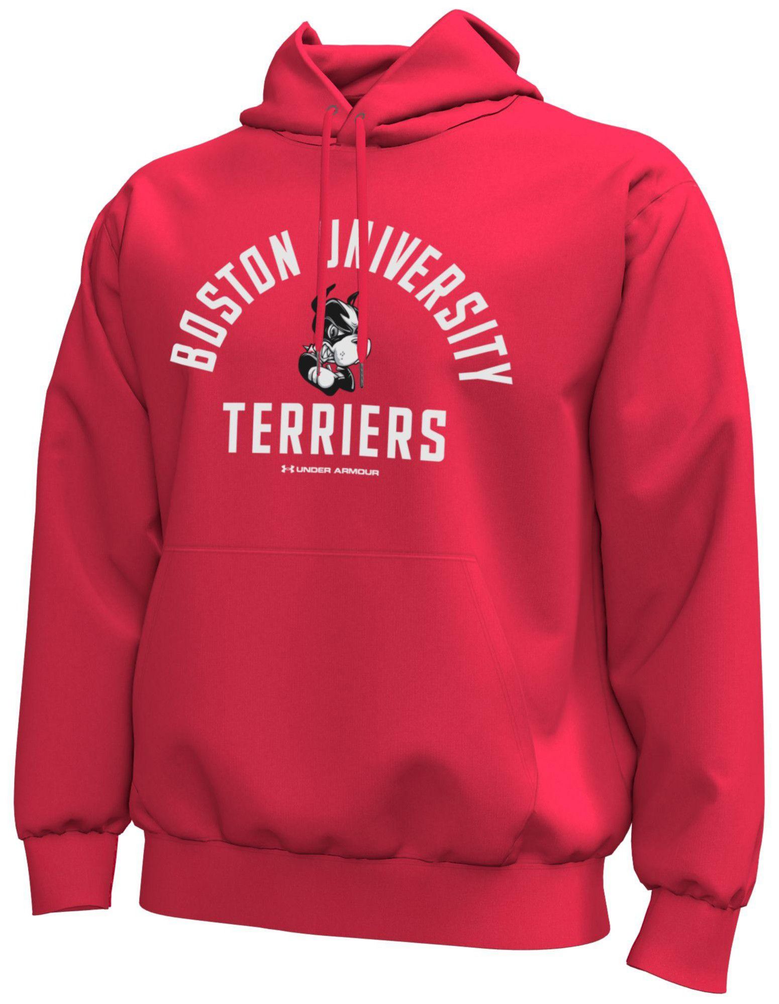 Under Armour Men's Boston Terriers Red Icon Fleece Hoodie