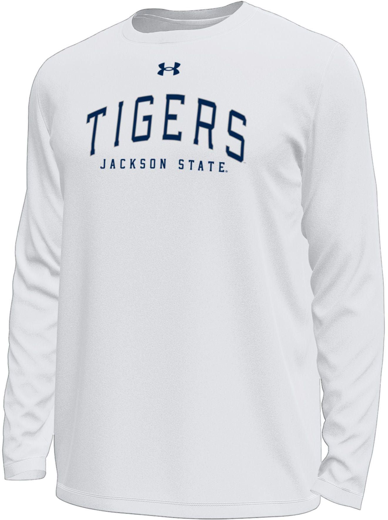 Under Armour Men's Jackson State Tigers White Tech Long Sleeve Shirt