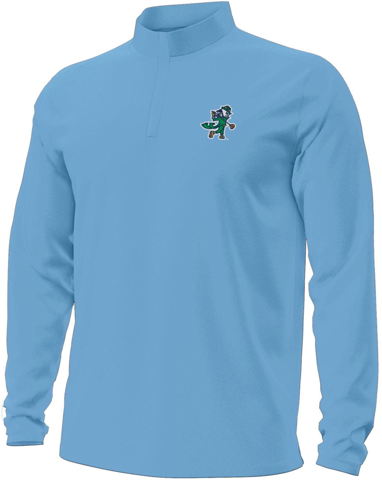 Under Armour Men's Notre Dame Fighting Irish Carolina Blue Golfing Lep 1/4 Zip Pullover