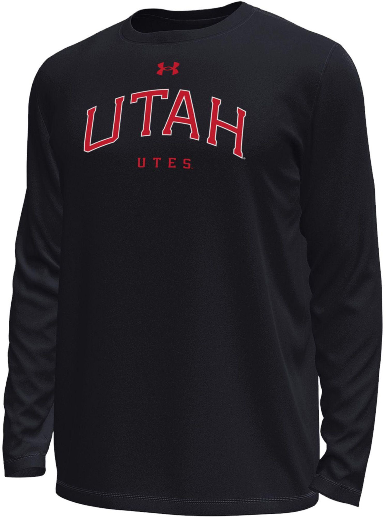 Under Armour Men's Utah Utes Black Tech Long Sleeve Shirt