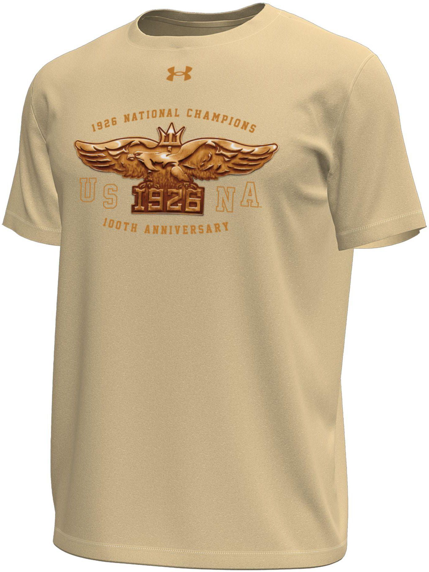Under Armour Men's Navy Midshipmen 100th Anniversary Tech T-Shirt