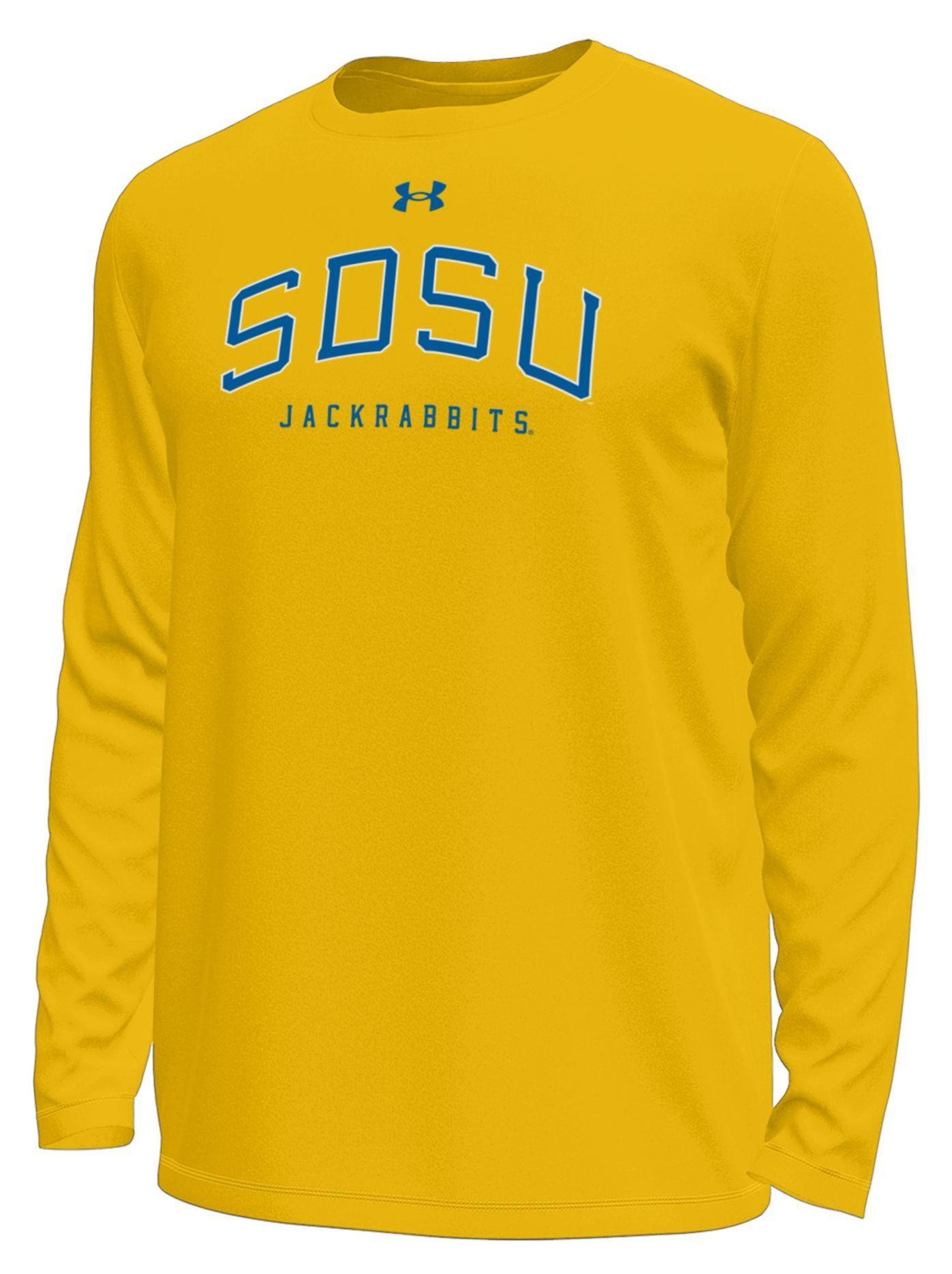 Under Armour Men's South Dakota State Jackrabbits Gold Tech Long Sleeve Shirt
