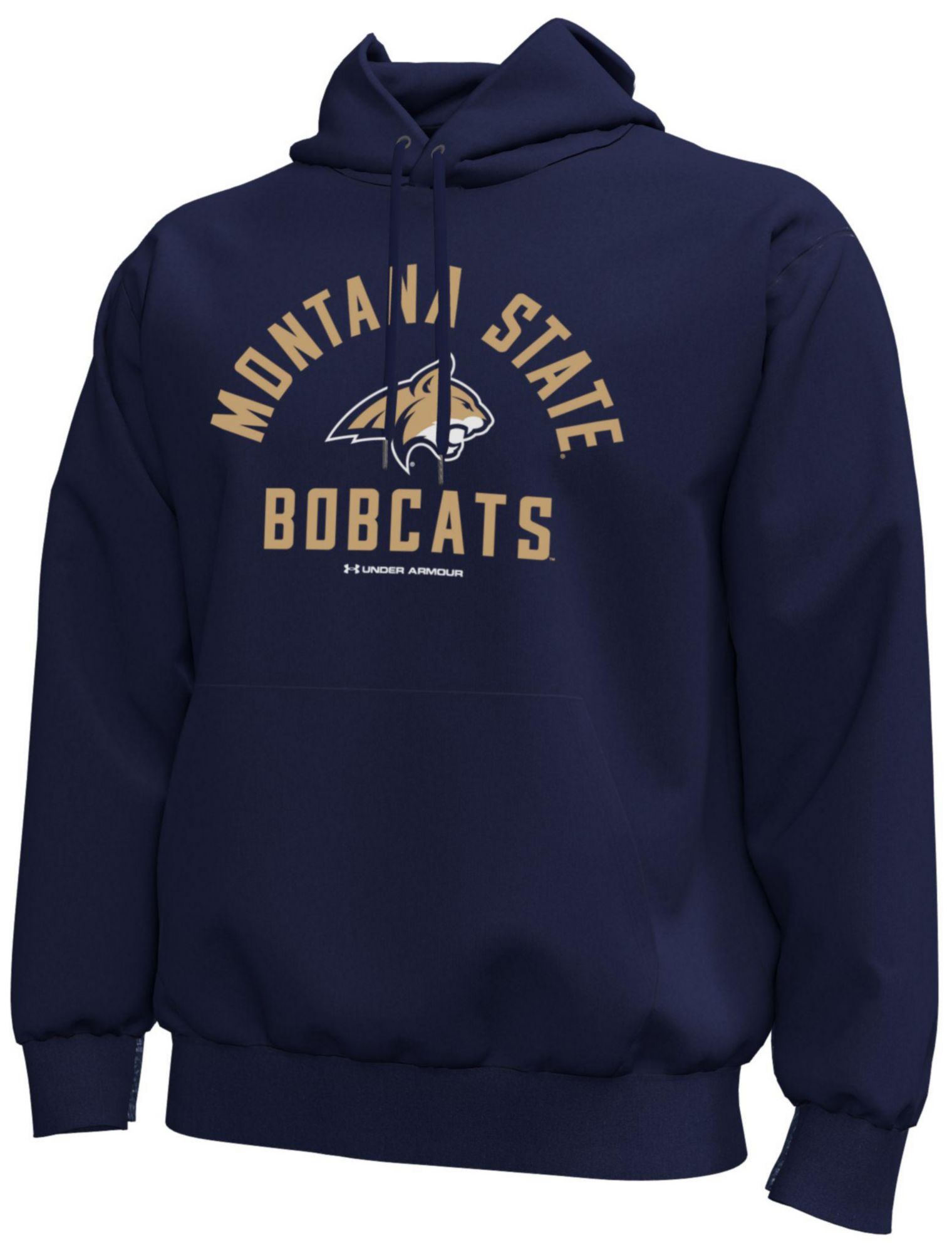 Under Armour Men's Montana State Bobcats Navy Icon Fleece Hoodie