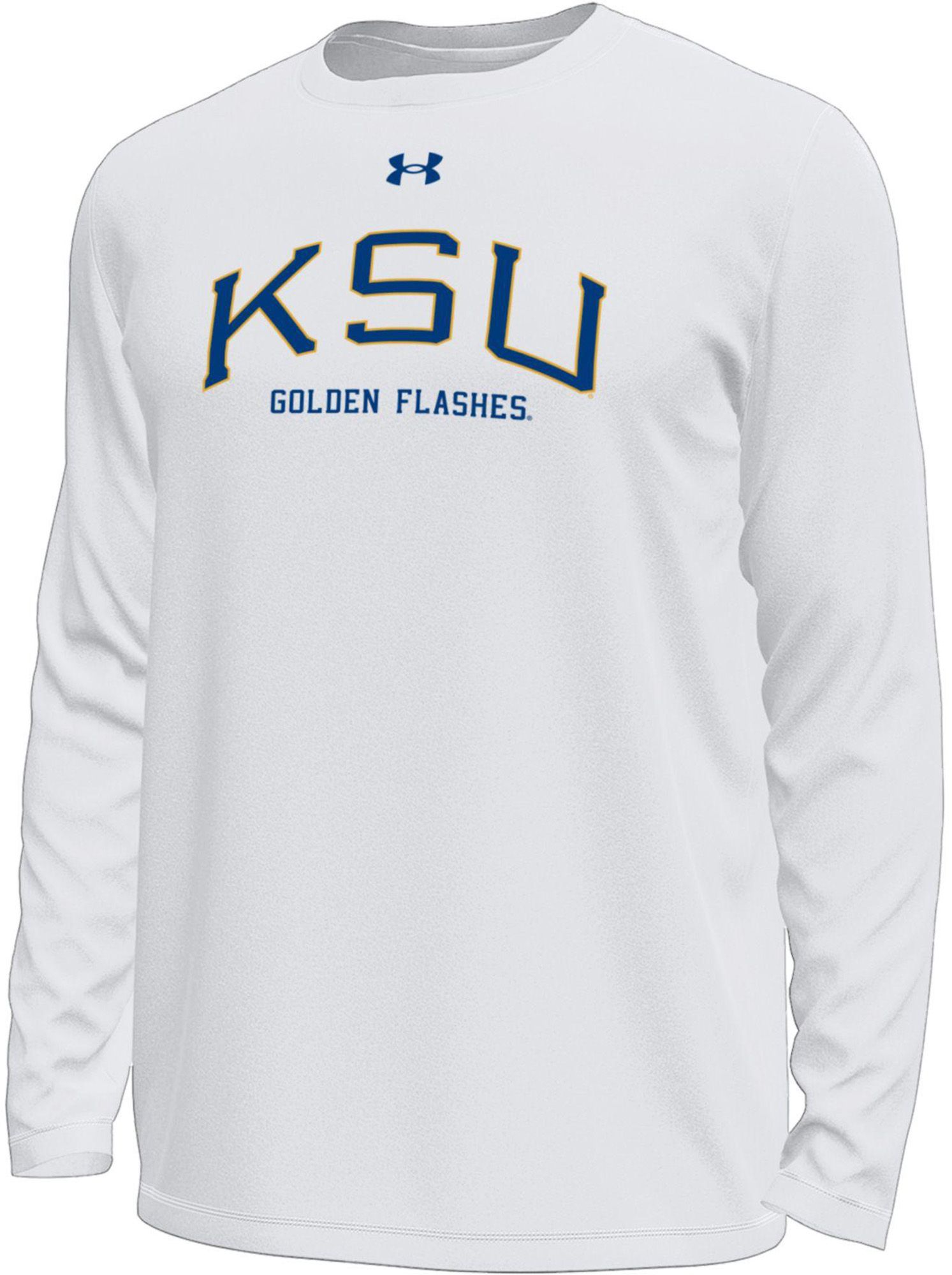 Under Armour Men's Kent State Golden Flashes White Tech Long Sleeve Shirt