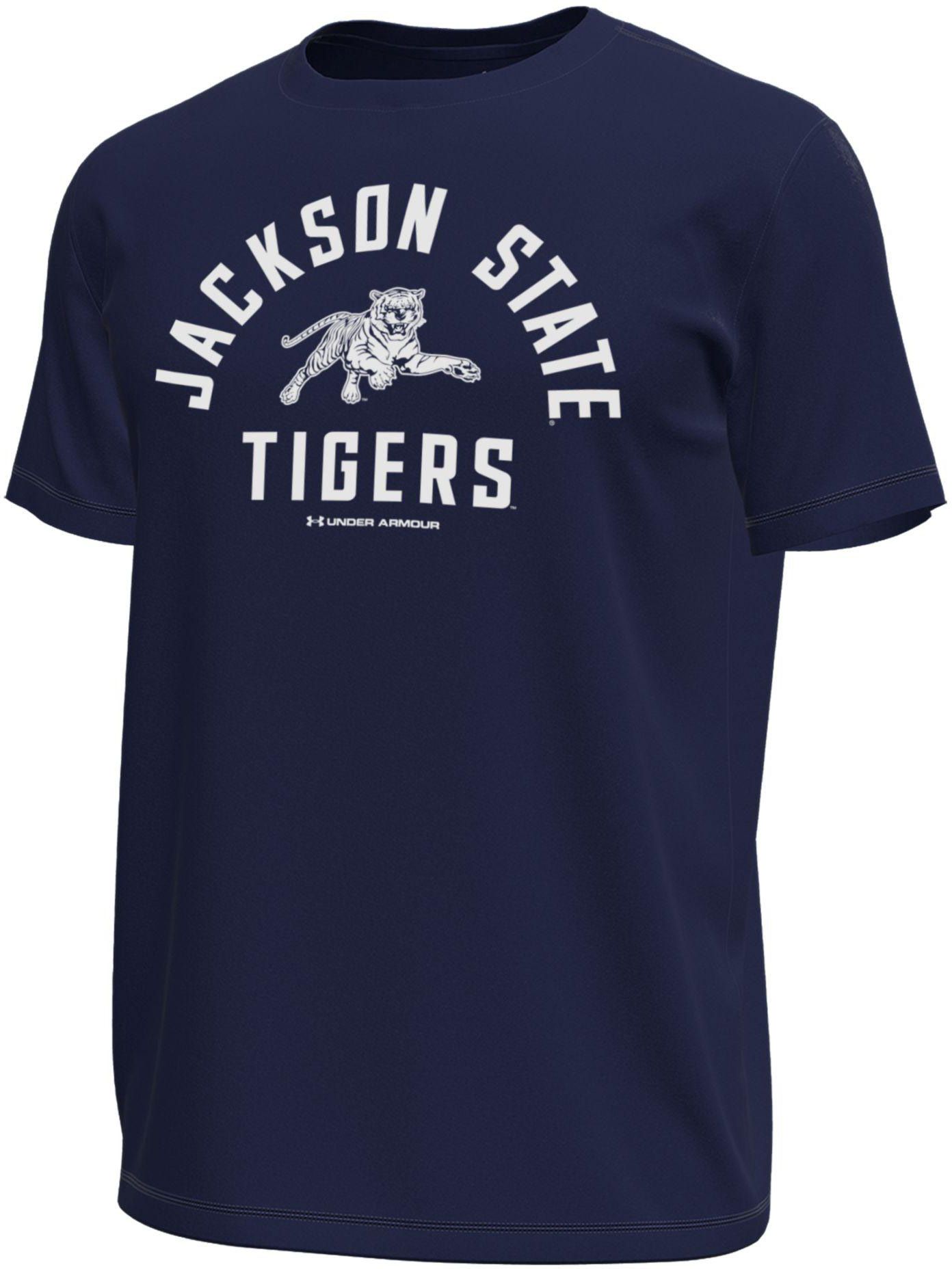 Under Armour Men's Jackson State Tigers Navy Tech Stretch T-Shirt