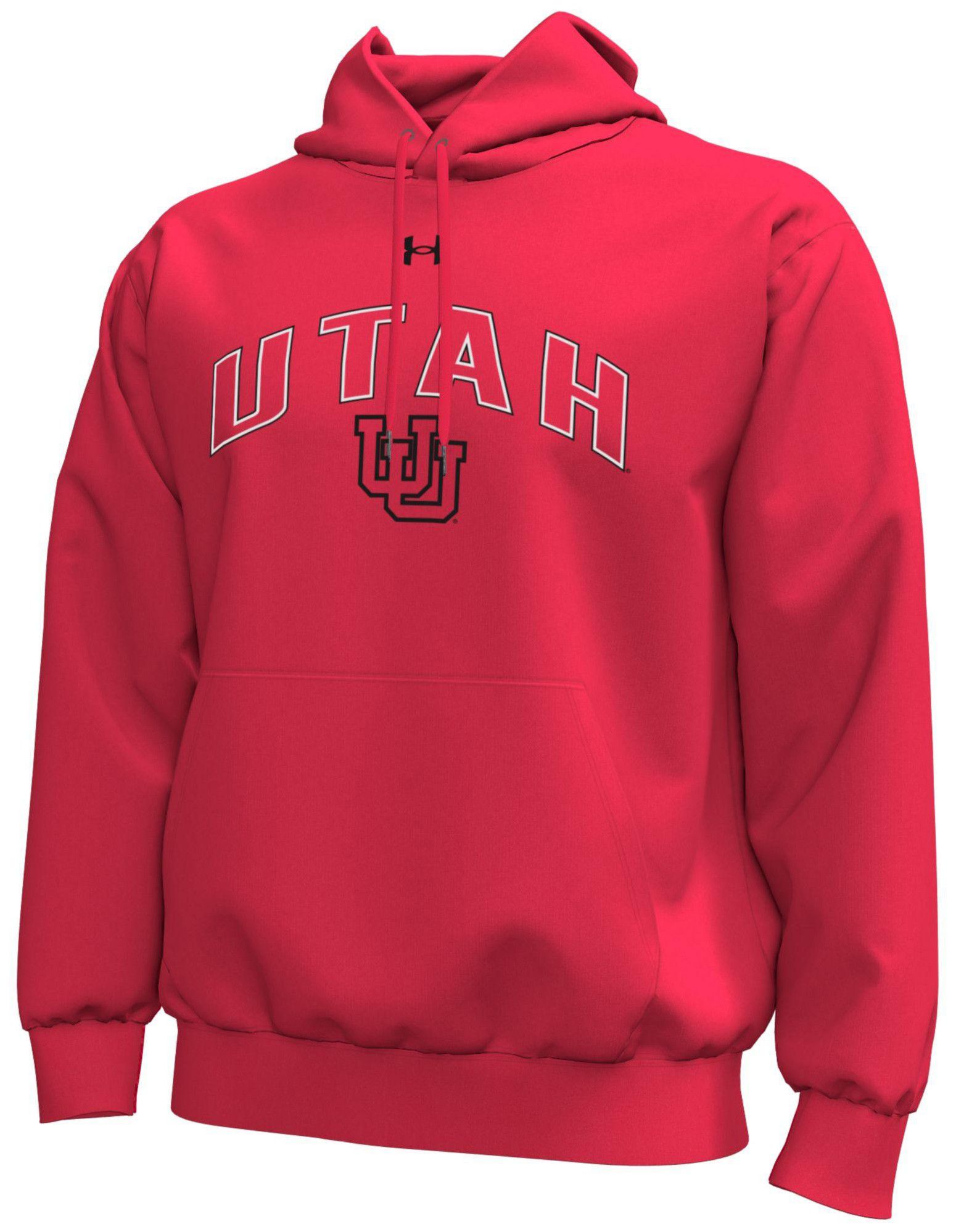 Under Armour Men's Utah Utes Red Icon Fleece Hoodie