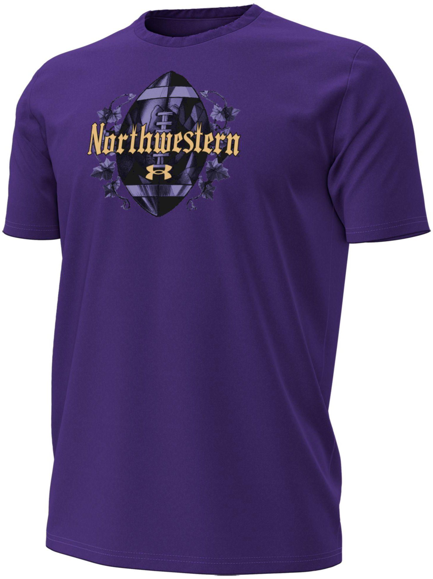 Under Armour Men's Northwestern Wildcats Purple Special Games Northwestern Gothic T-Shirt