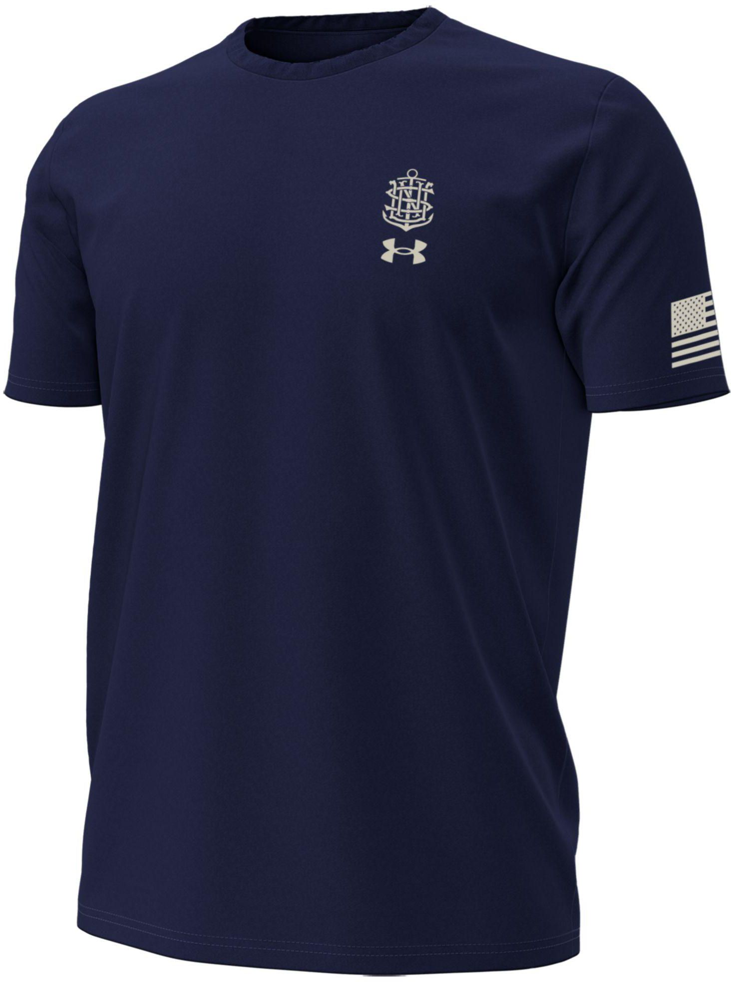 Under Armour Men's Navy Midshipmen Navy Performance T-Shirt