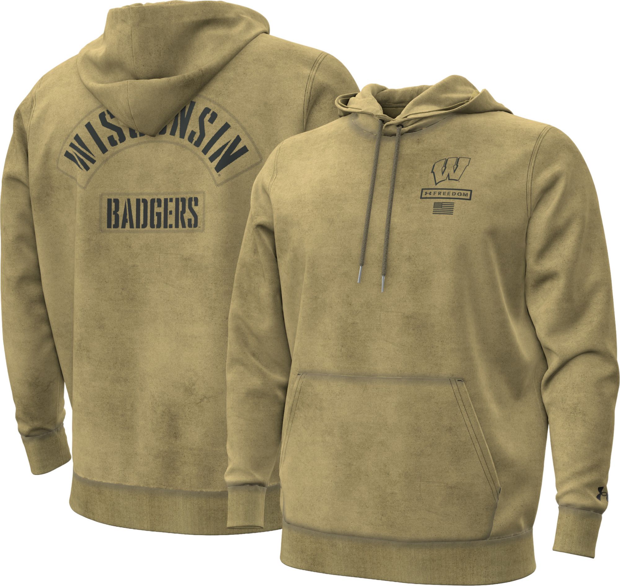 Under Armour Men's Wisconsin Badgers Foundation Icon Hoodie