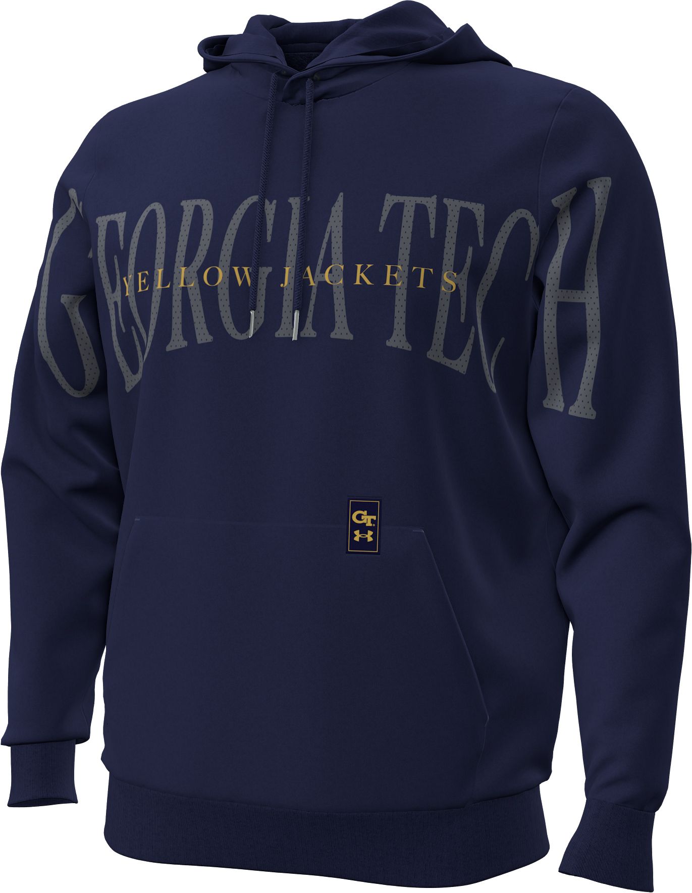 Under Armour Men's Georgia Tech Yellow Jackets Icon Pullover Hoodie