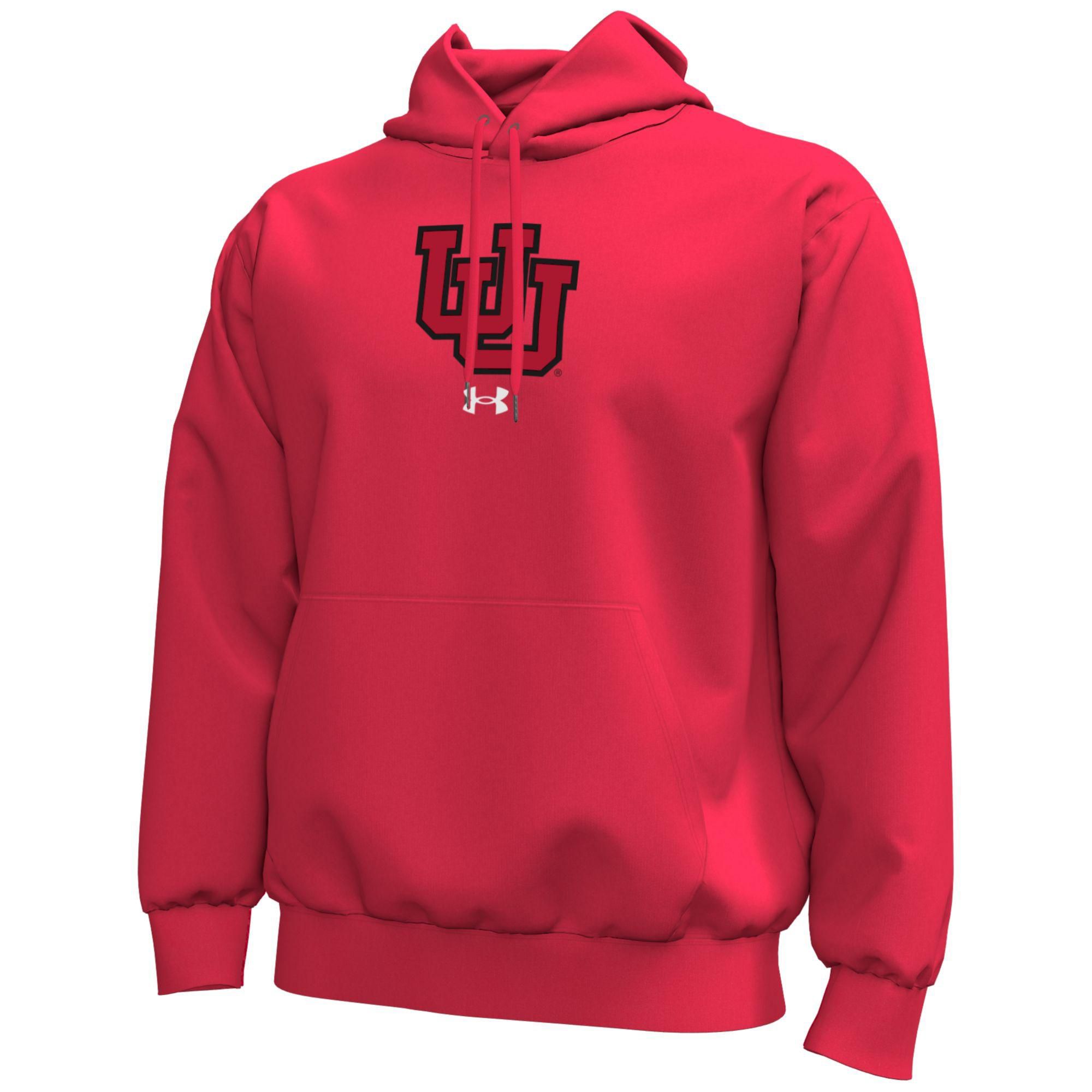Under Armour Men's Utah Utes Red Icon Fleece Hoodie