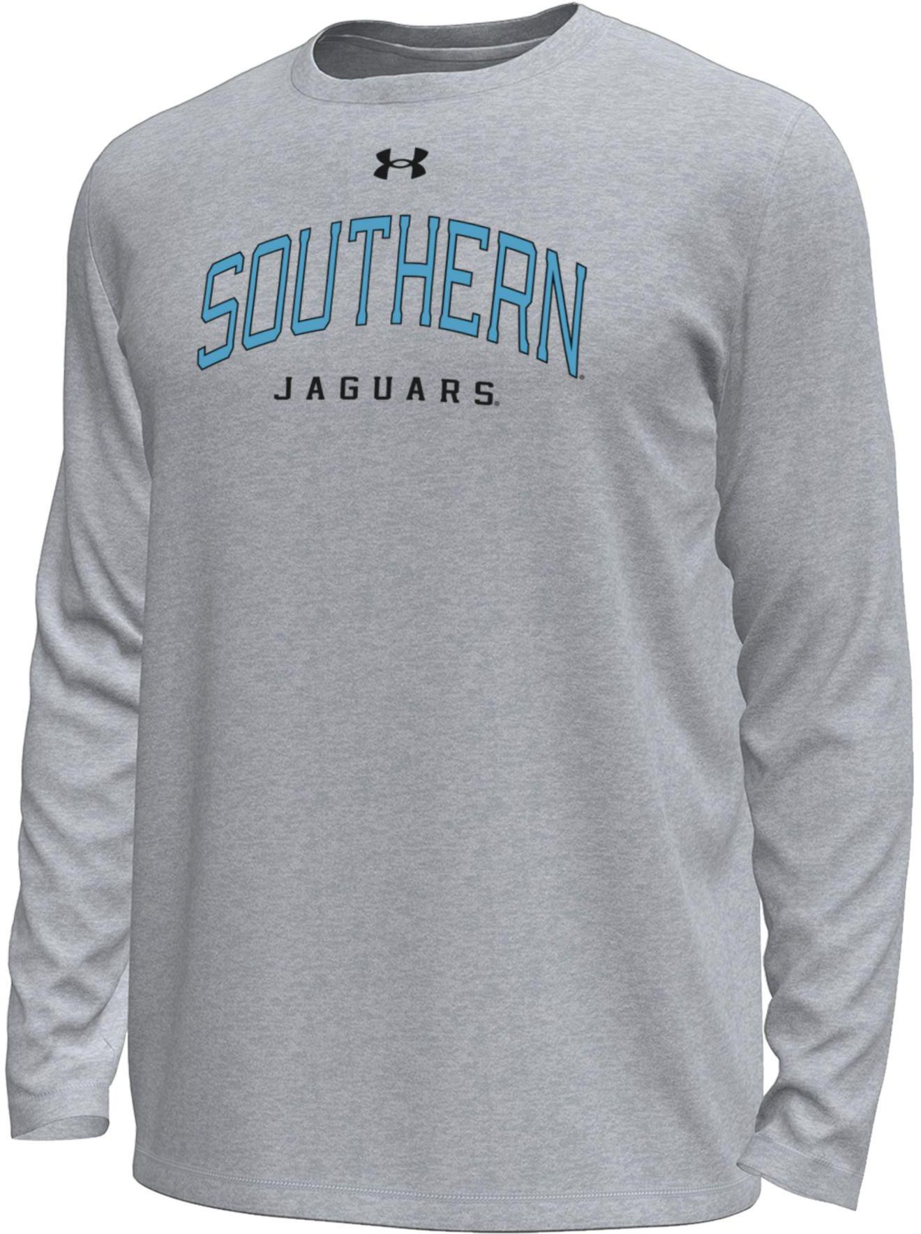 Under Armour Men's Southern University Jaguars Grey Tech Long Sleeve Shirt