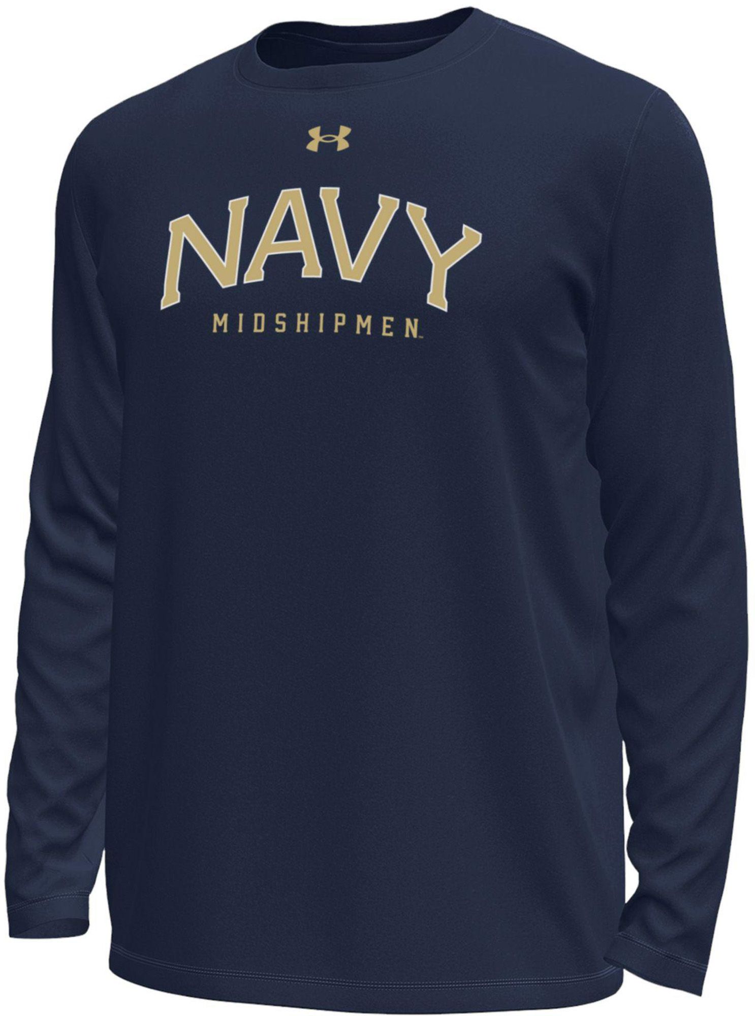 Under Armour Men's Navy Midshipmen Navy Tech Long Sleeve Shirt
