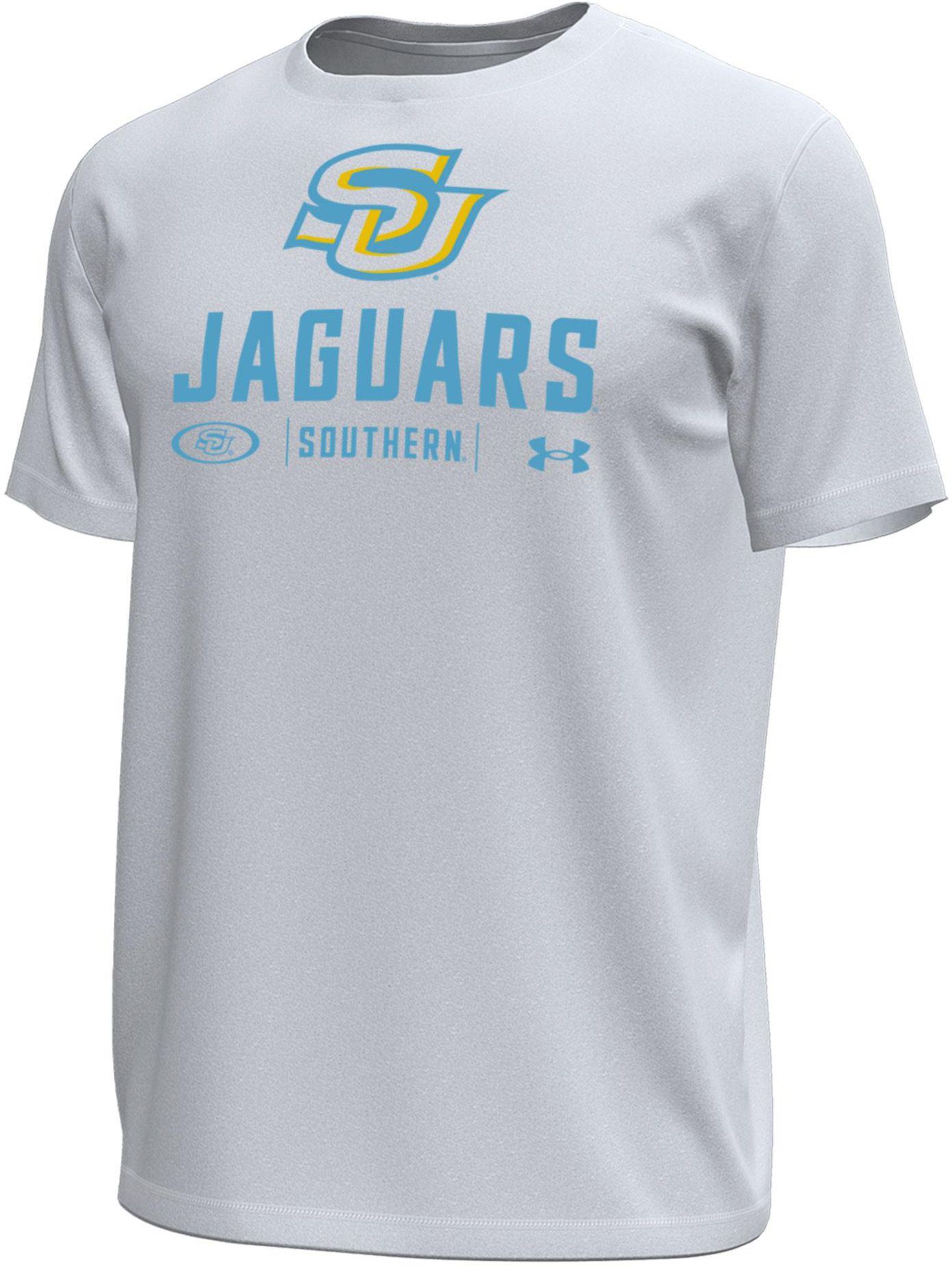 Under Armour Men's Southern University Jaguars White Tech Stretch T-Shirt