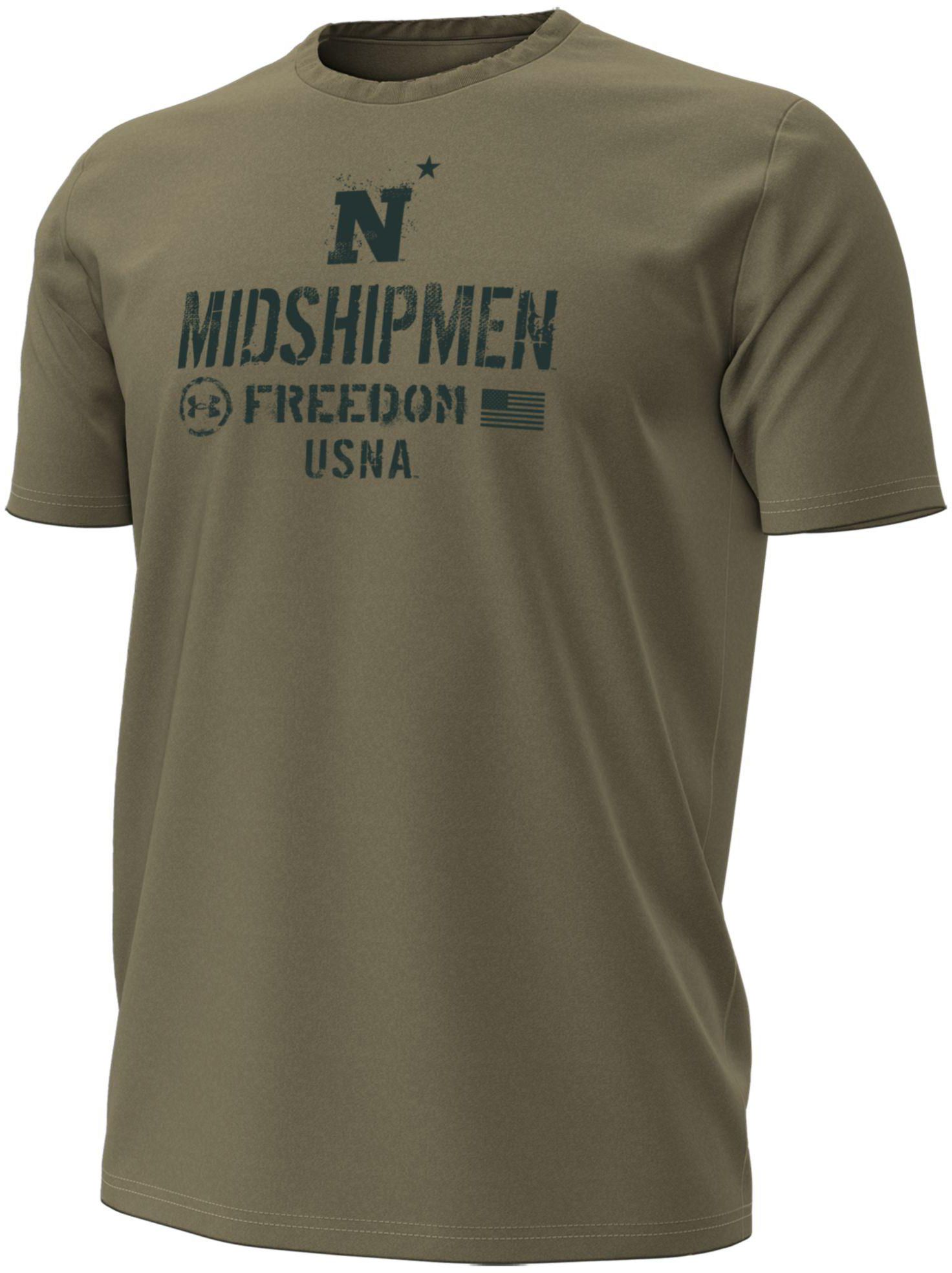 Under Armour Men's Navy Midshipmen Federal Tan Shirt