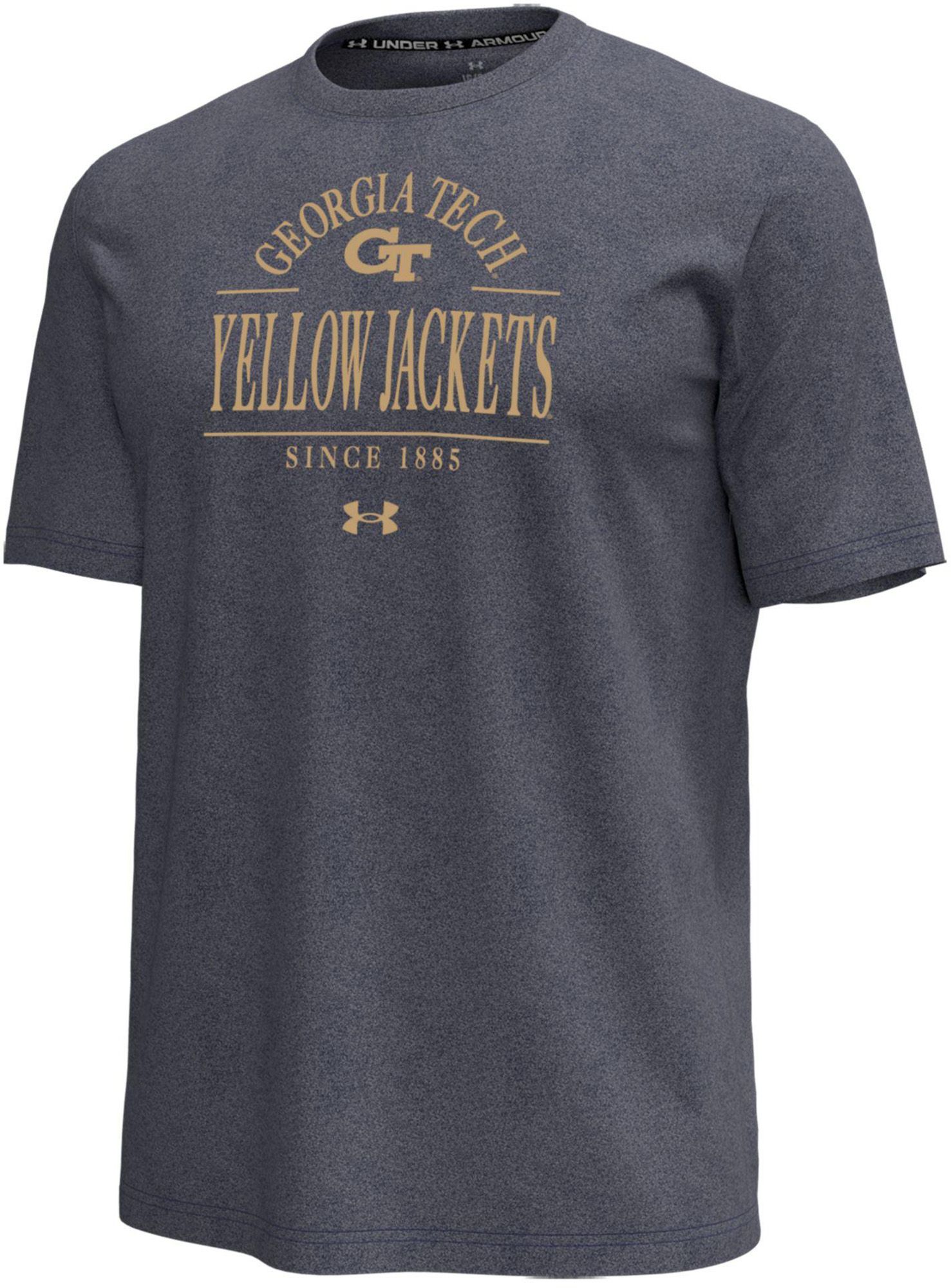 Under Armour Men's Georgia Tech Yellow Jackets Navy Icon T-Shirt