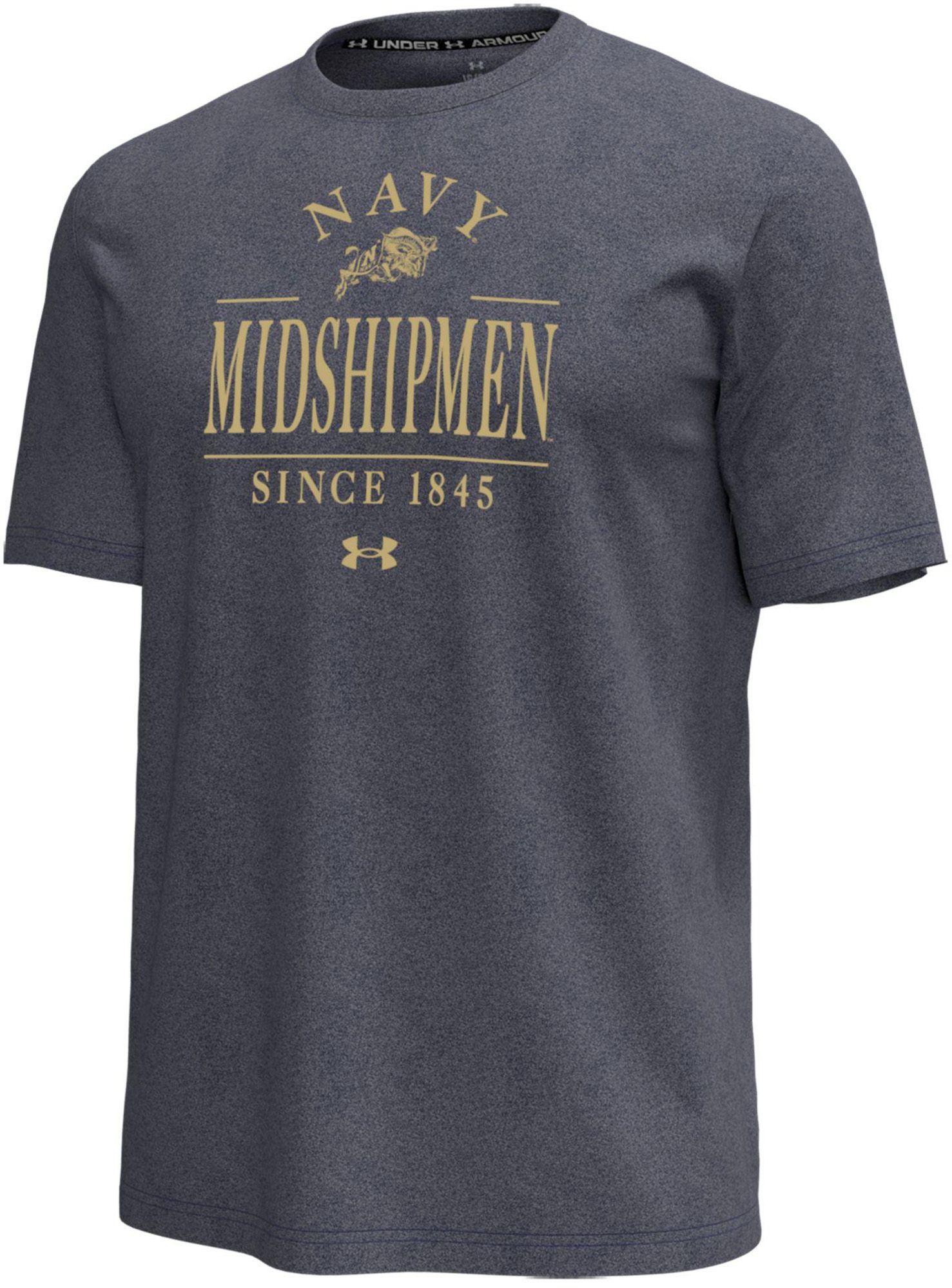 Under Armour Men's Navy Midshipmen Navy Icon T-Shirt
