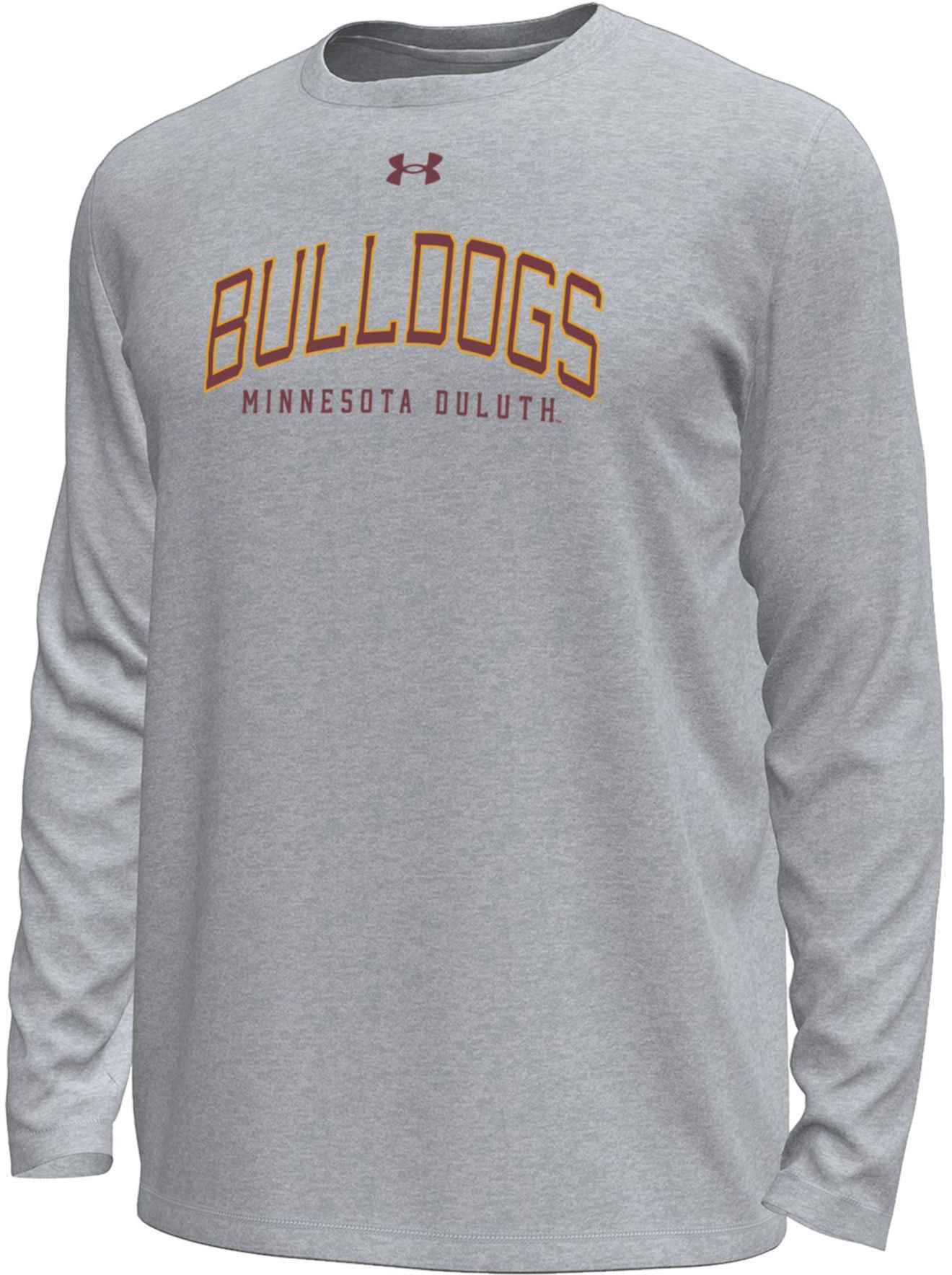 Under Armour Men's Minnesota-Duluth Bulldogs Grey Tech Long Sleeve Shirt