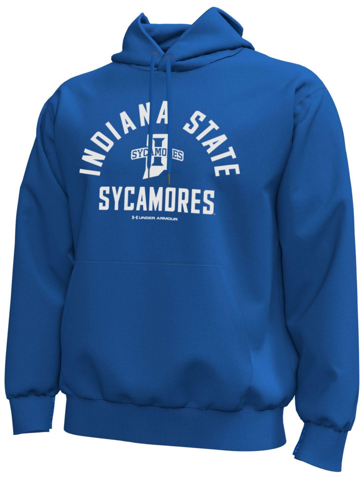 Under Armour Men's Indiana State Sycamores Royal Icon Fleece Hoodie