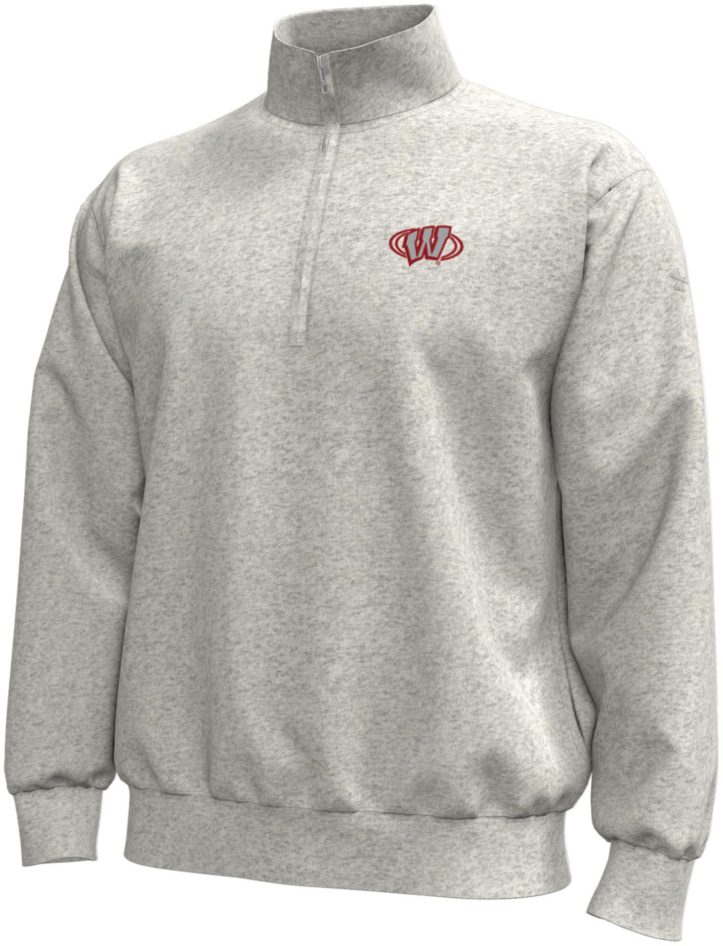 Under Armour Men's Wisconsin Badgers Icon Fleece Quarter-Zip