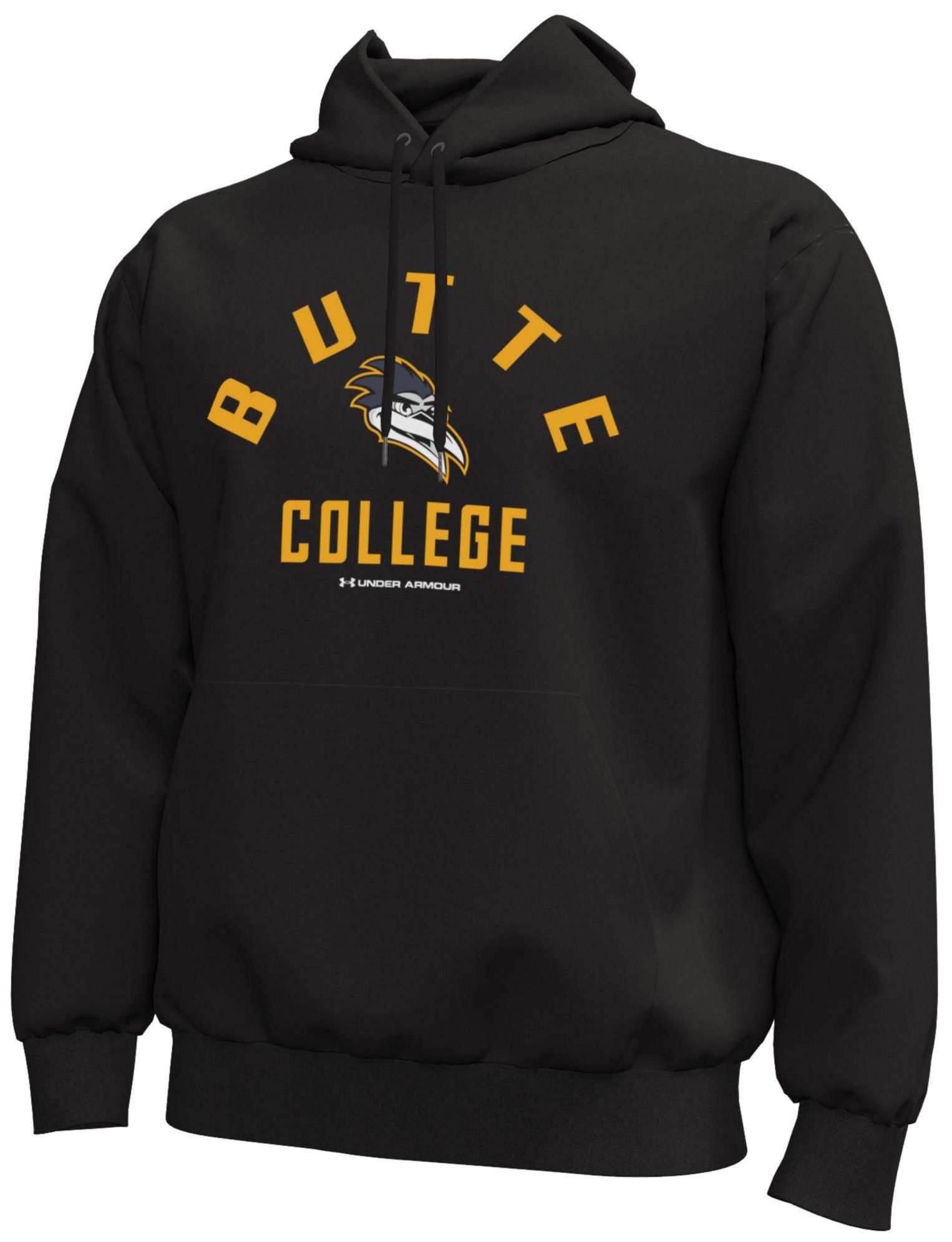 Under Armour Men's Butte College Roadrunners Black Icon Fleece Hoodie