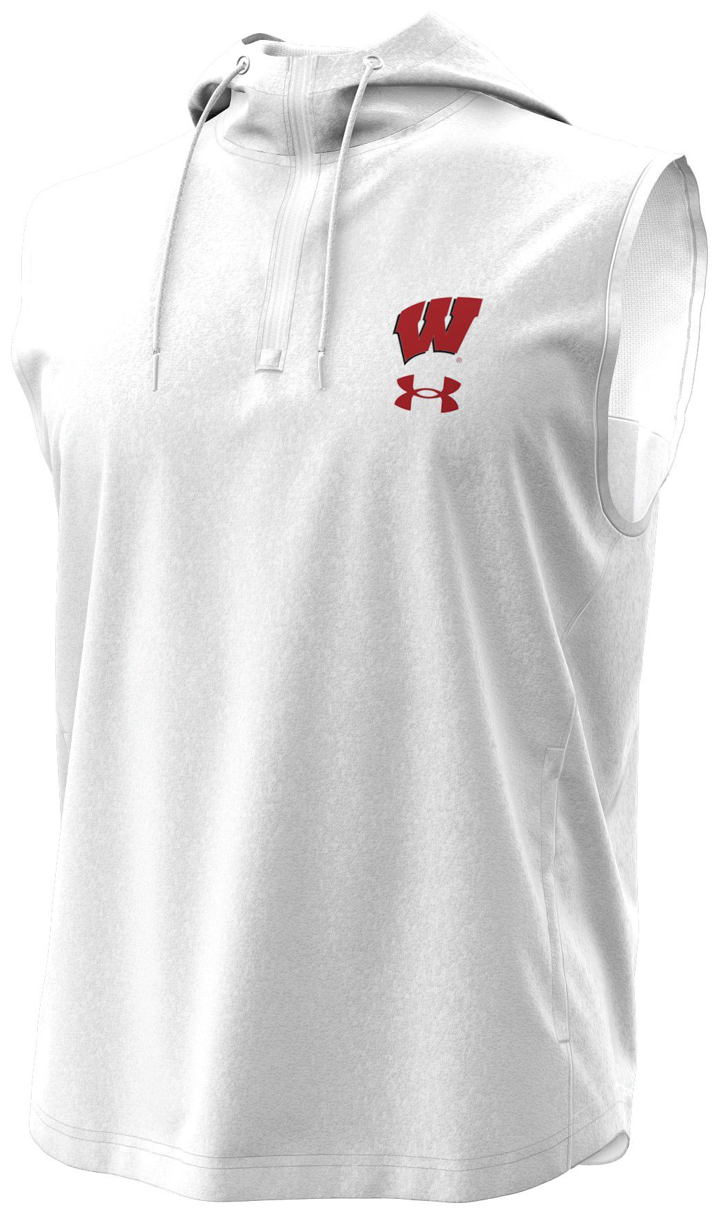 Under Armour Men's Wisconsin Badgers White Motivate Gameday Hoodie