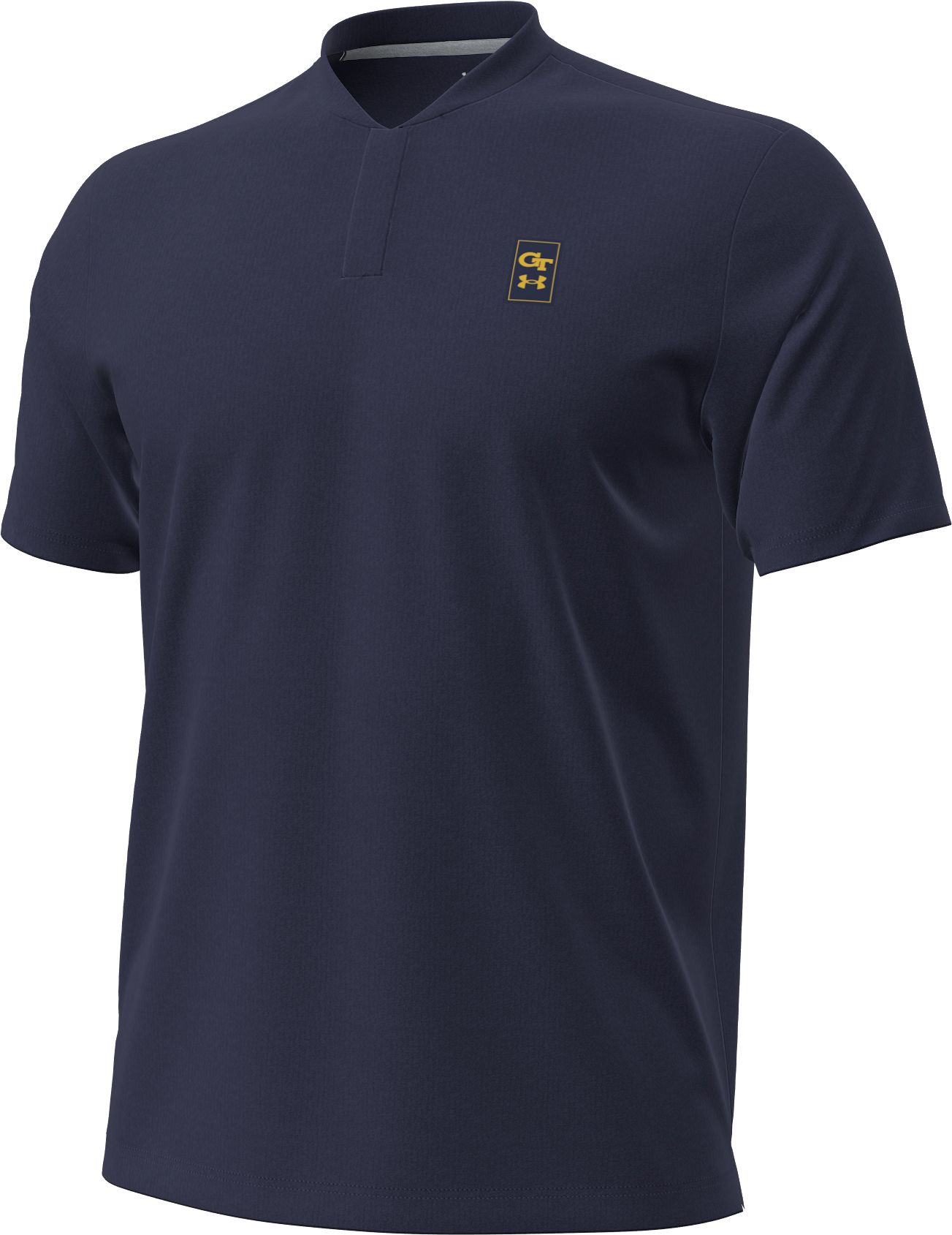 Under Armour Men's Georgia Tech Yellow Jackets Navy Gameday Playoff Bladed Polo
