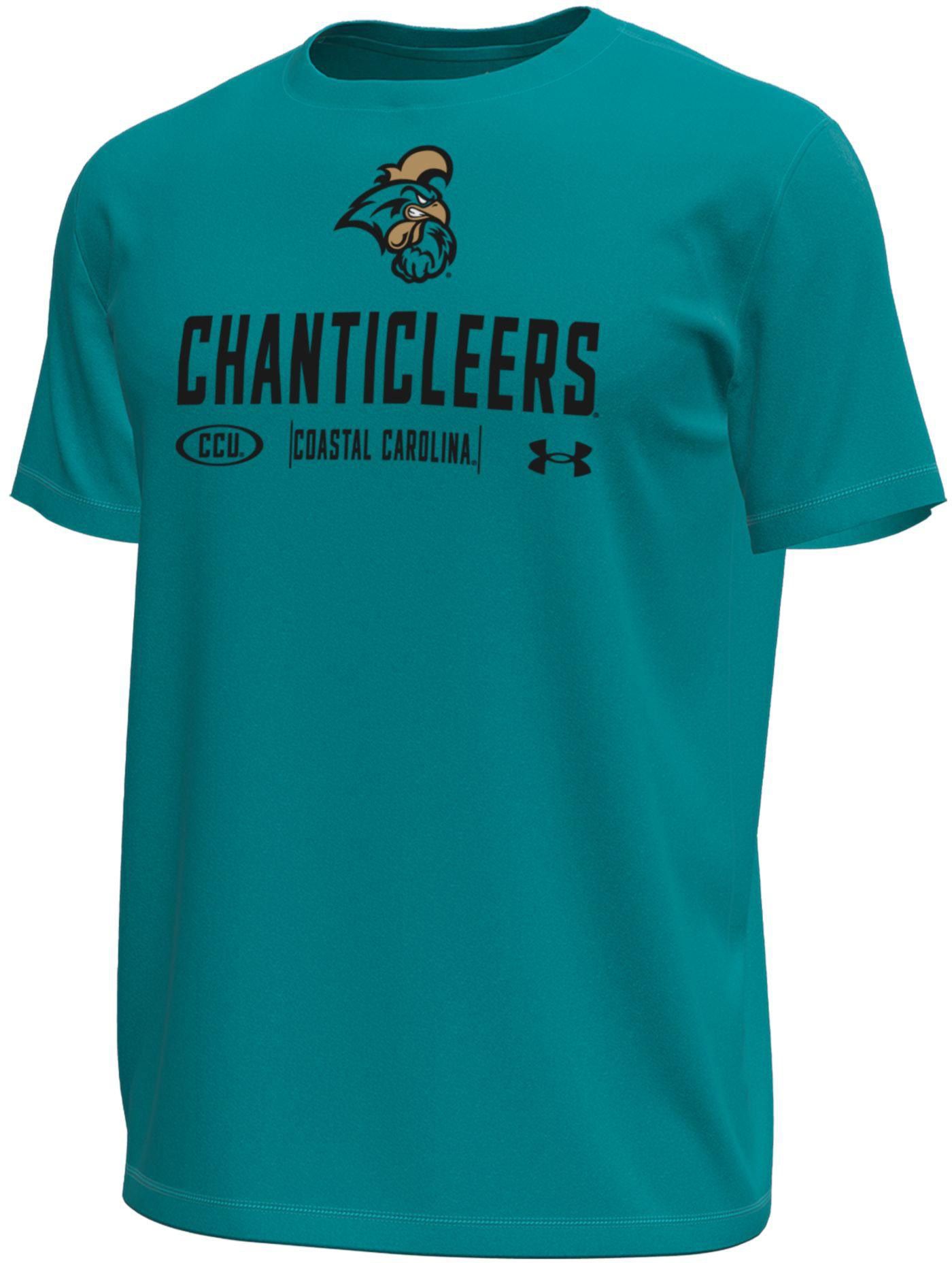 Under Armour Men's Coastal Carolina Chanticleers Teal Tech Stretch T-Shirt