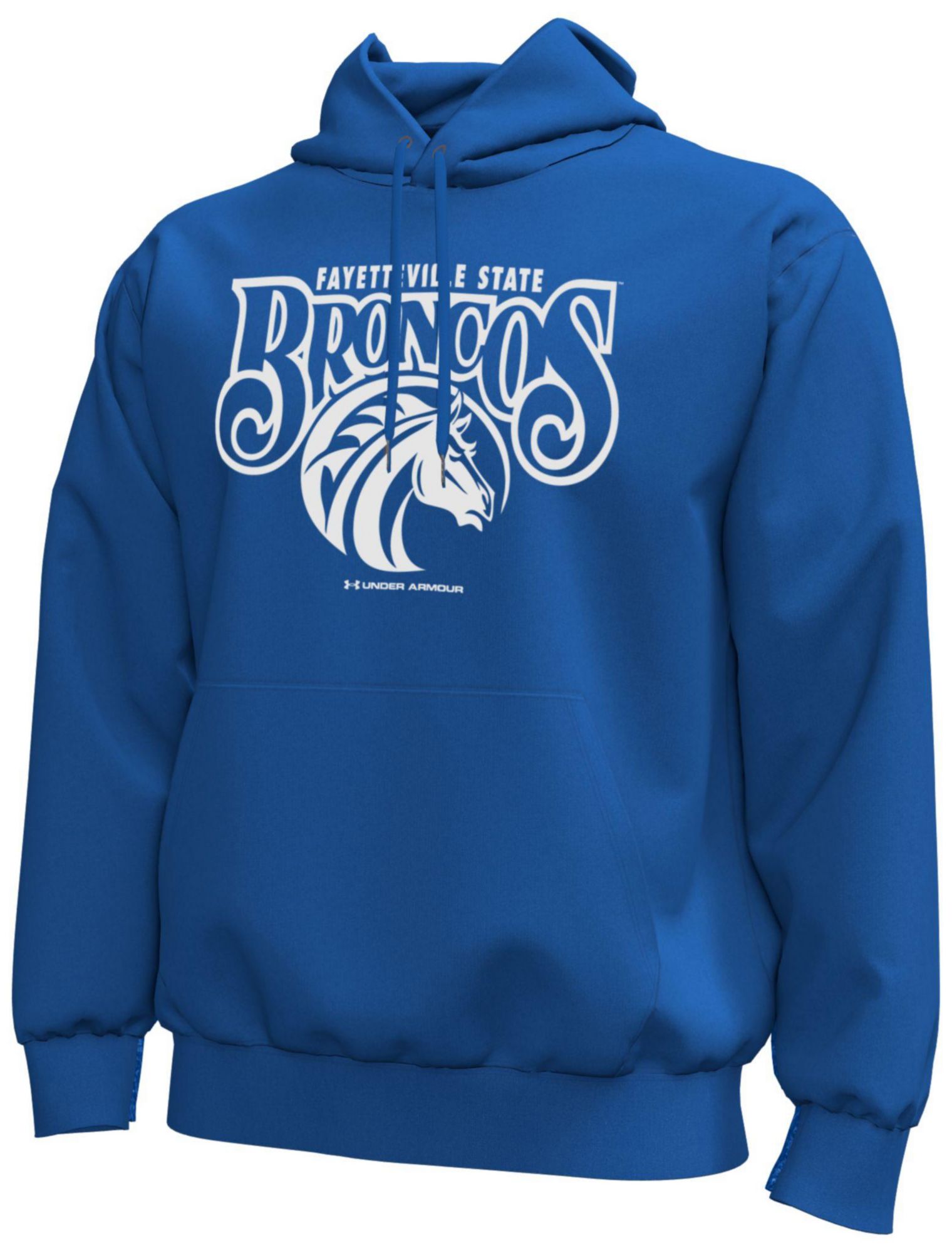 Under Armour Men's Fayetteville State Broncos Royal Icon Fleece Hoodie