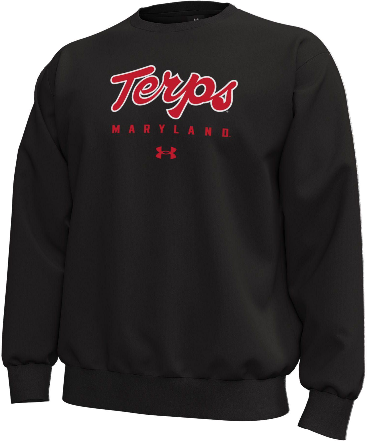 Under Armour Men's Maryland Terrapins Icon Fleece Crewneck Sweatshirt