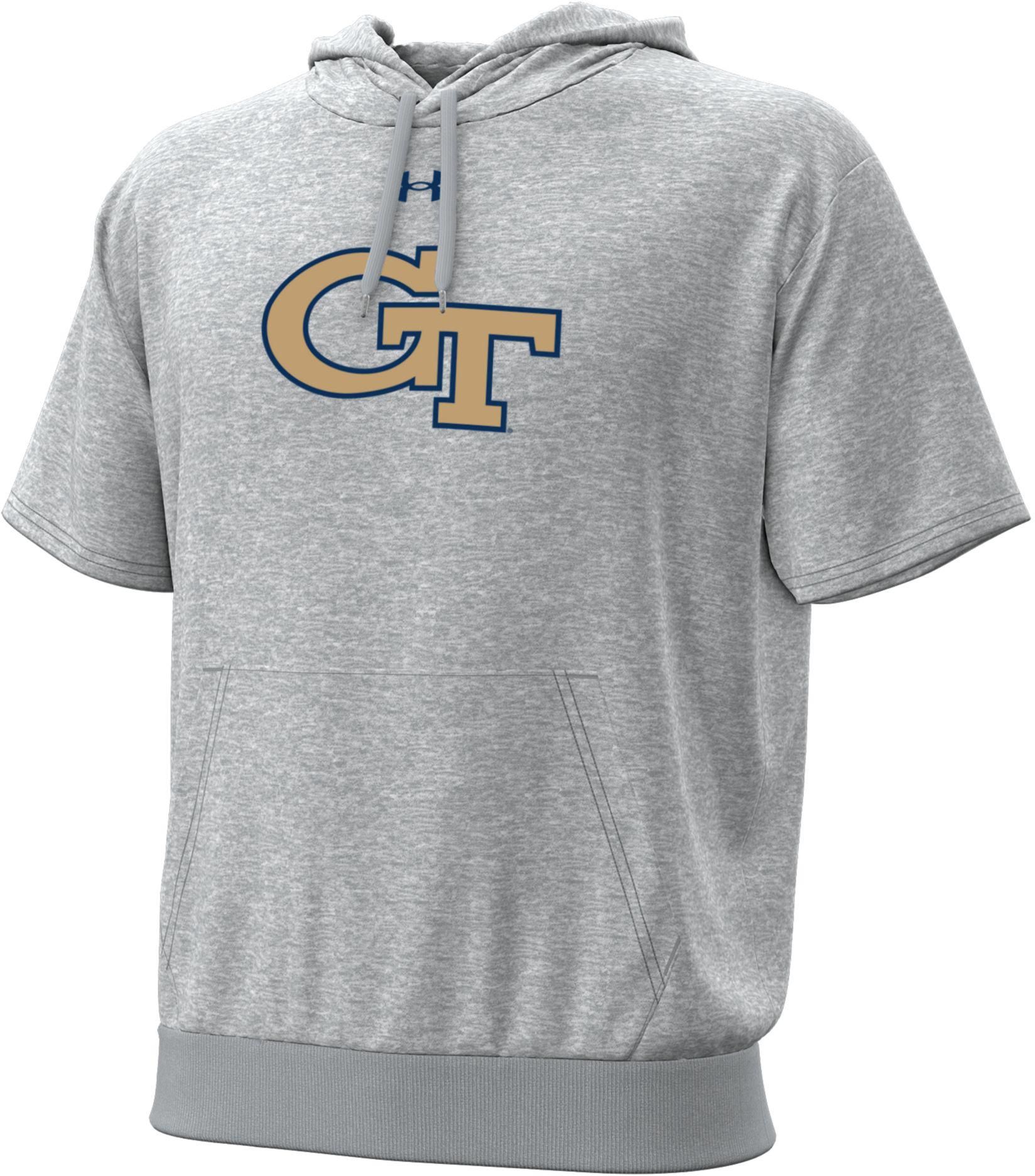 Under Armour Men's Georgia Tech Yellow Jackets Coaches Short Sleeve Hoodie