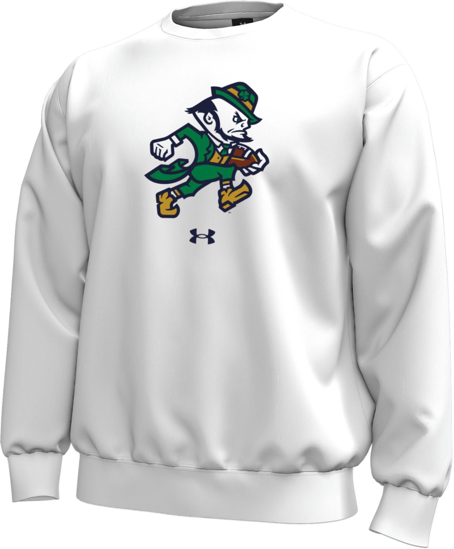 Under Armour Men's Notre Dame Leprechaun Football Crewneck