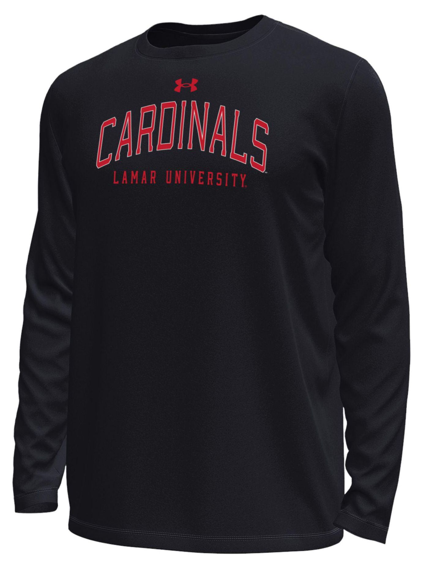 Under Armour Men's Lamar Cardinals Black Tech Long Sleeve Shirt