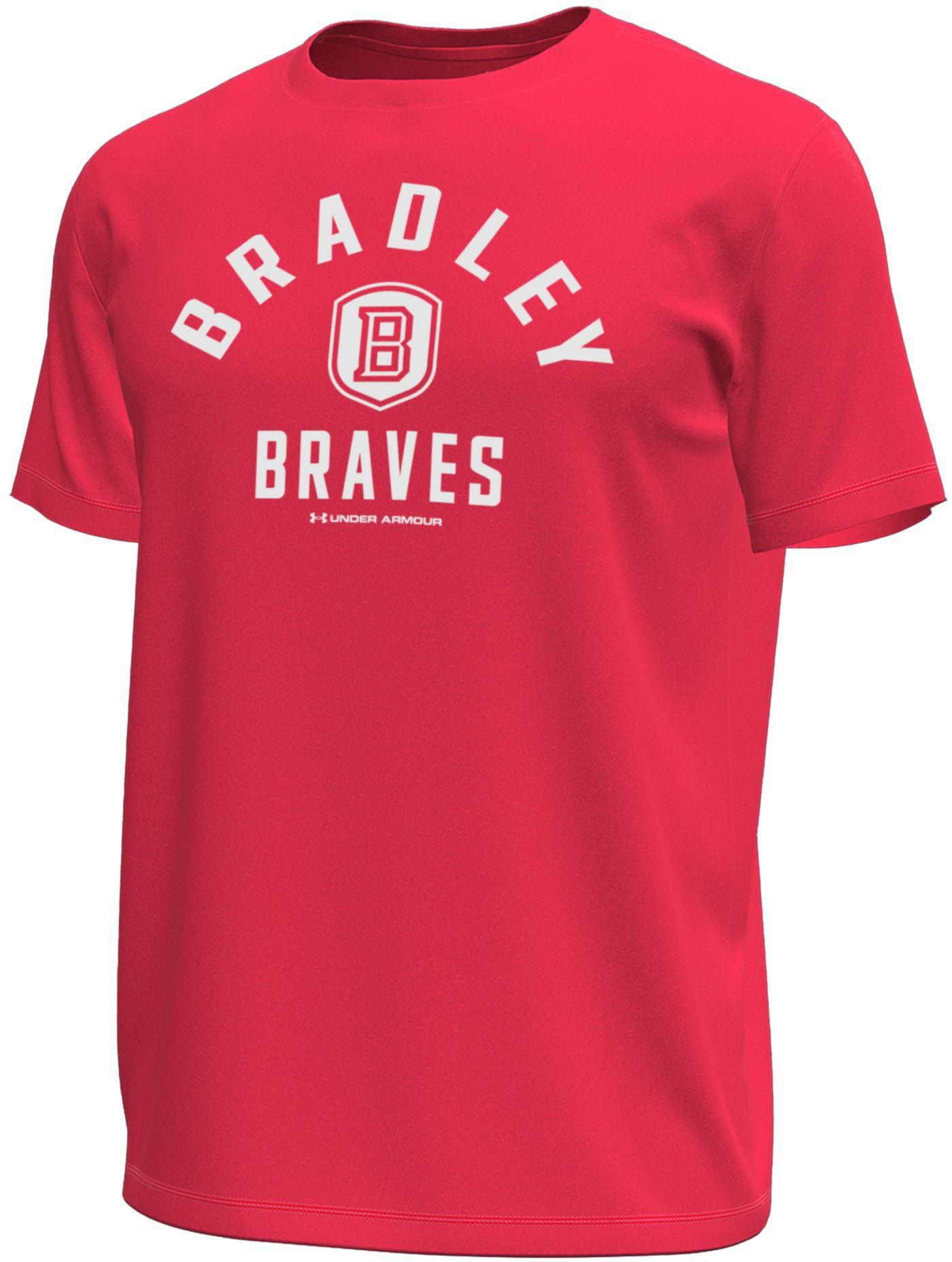 Under Armour Men's Bradley Braves Red Tech Stretch T-Shirt, XXL