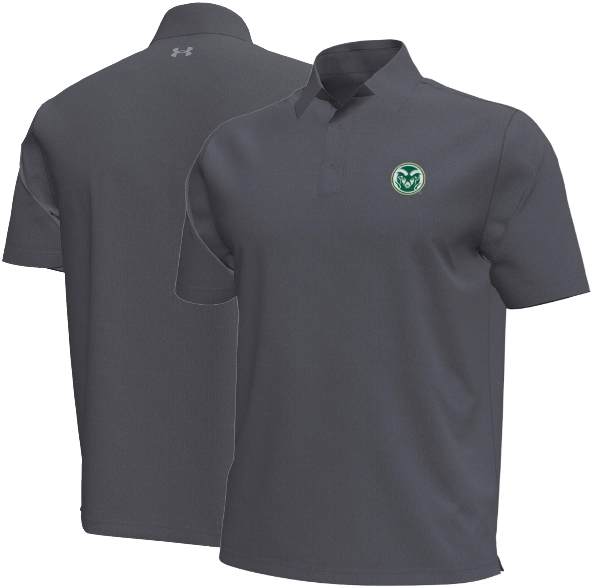 Under Armour Men's Colorado State Rams Aura Solid Grey Polo