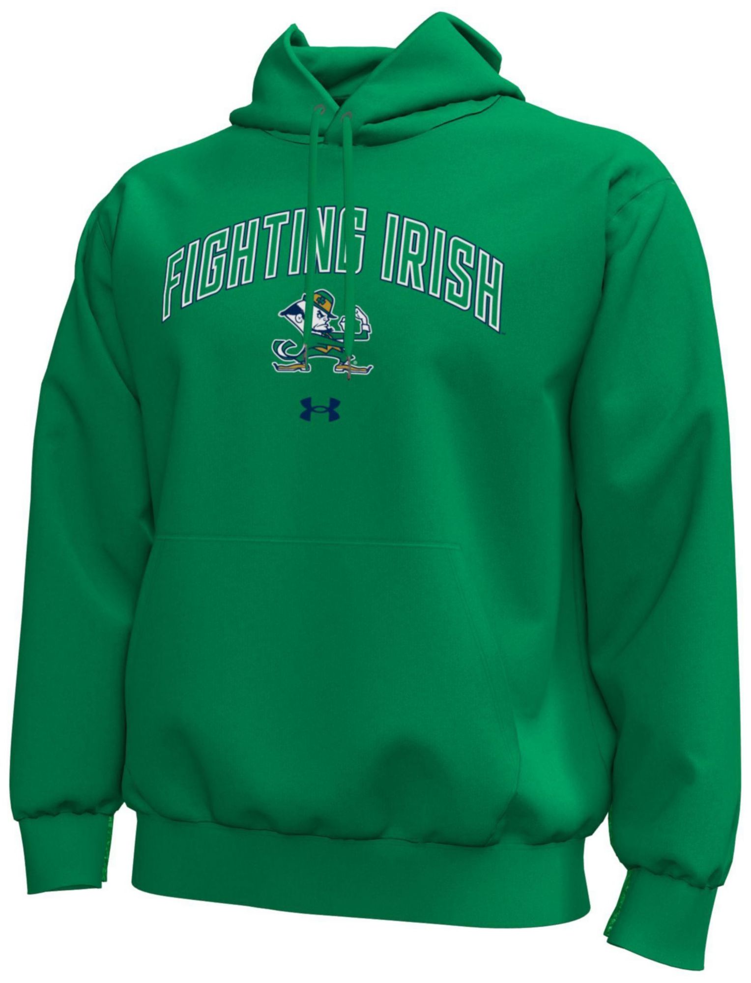 Under Armour Men's Notre Dame Fighting Irish Green Icon Hoodie