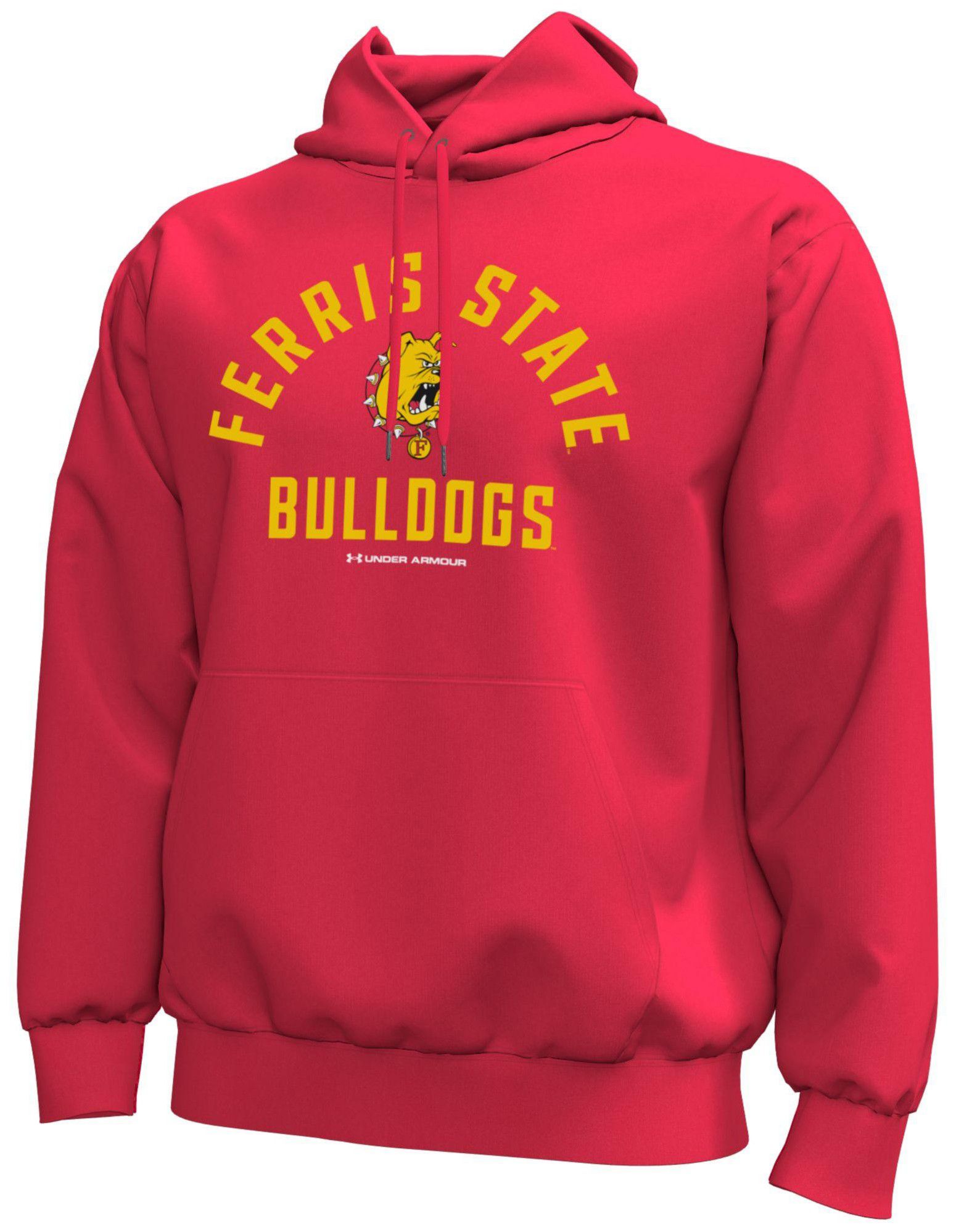 Under Armour Men's Ferris State Bulldogs Red Icon Fleece Hoodie