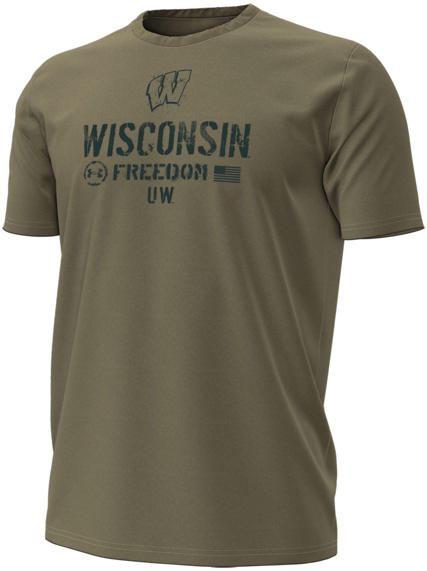 Under Armour Men's Wisconsin Federal Tan Freedom T-Shirt