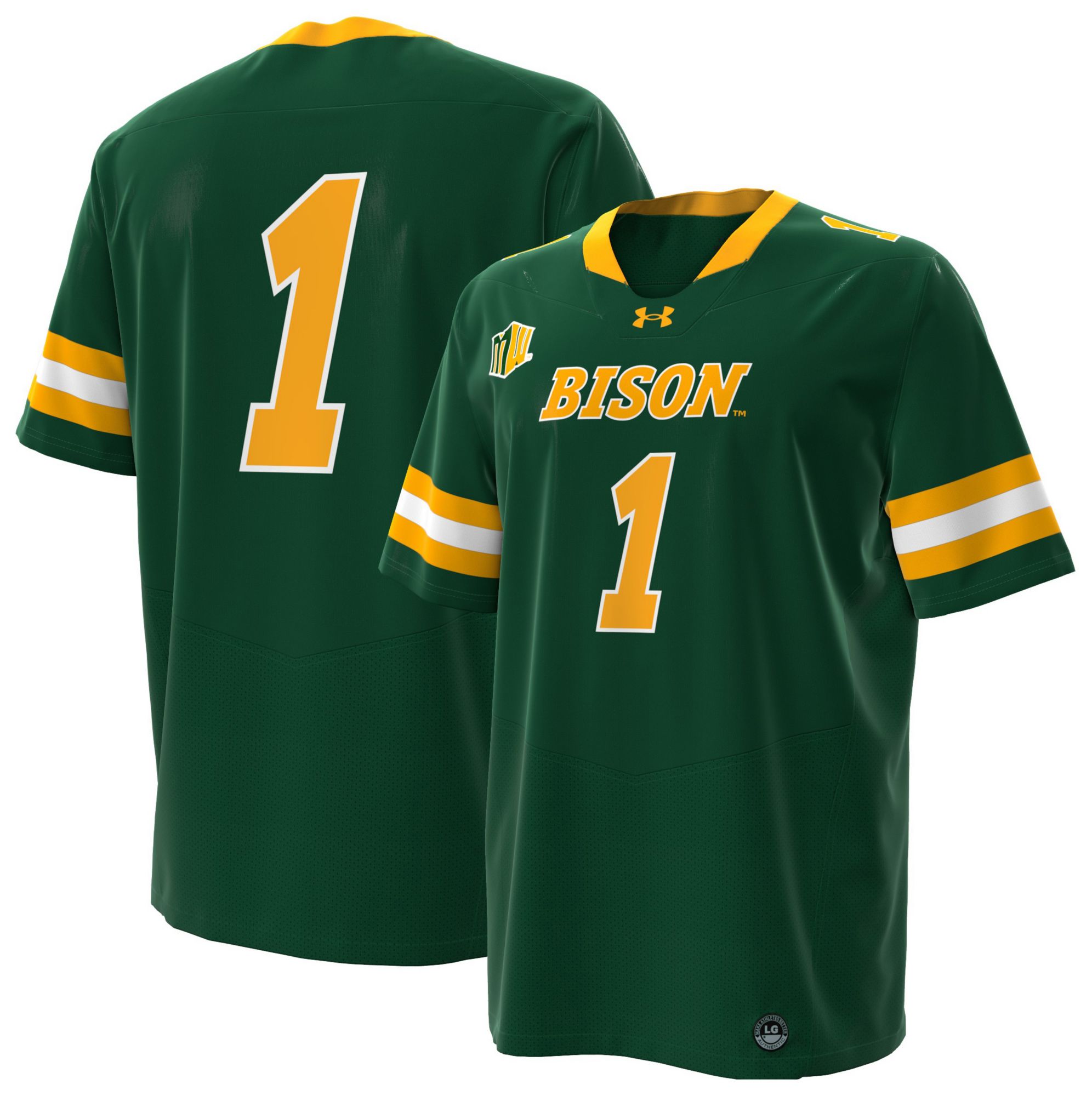 Under Armour Men's North Dakota State Bison Forest Green Armourfuse Football Jersey